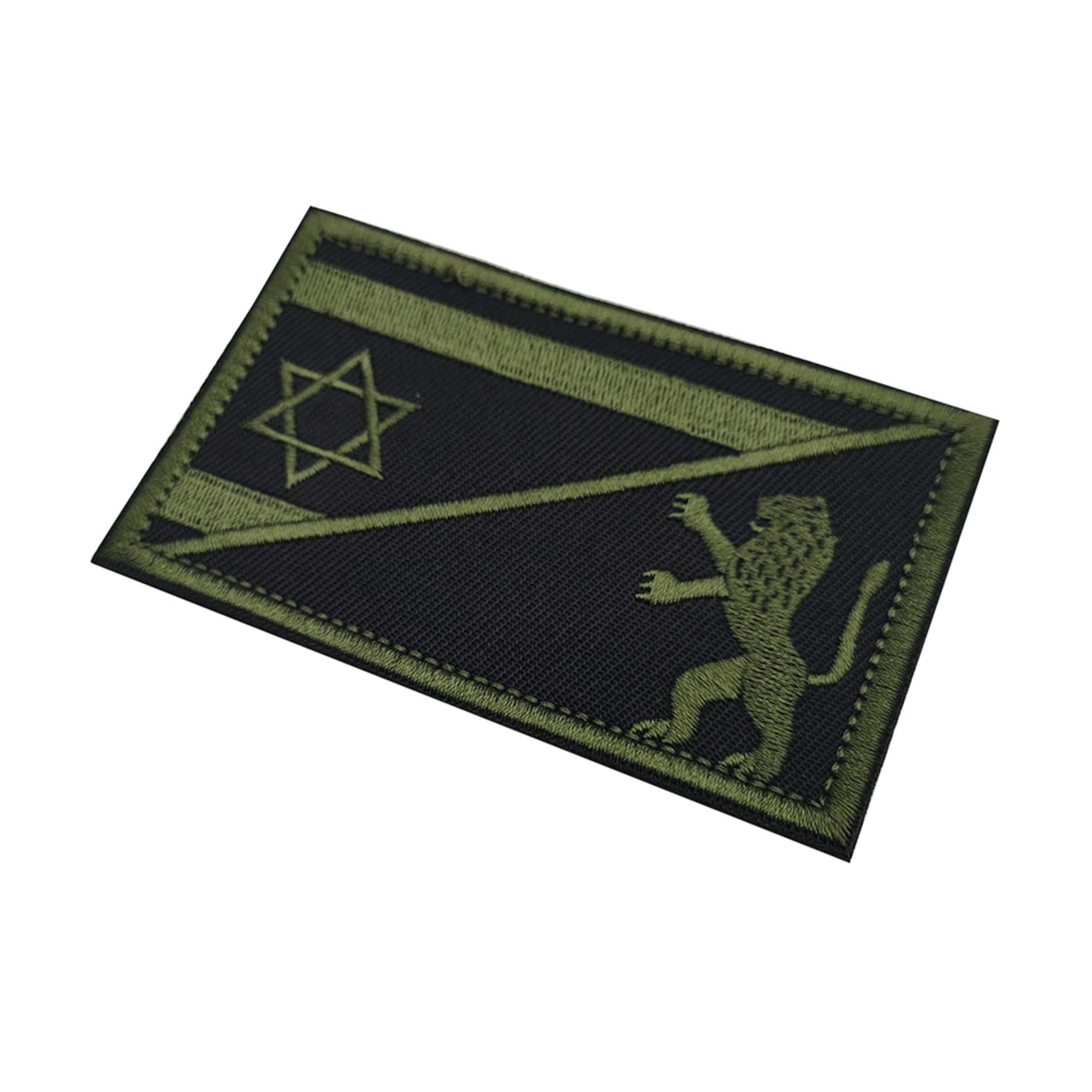 Israeli Star of David Lion Embroidered Patches Appliques, Tactical Combat Armband Badges with Hook and Loop Fastener Backing,3.15 x 1.97Inch,2-Pack - Image 4