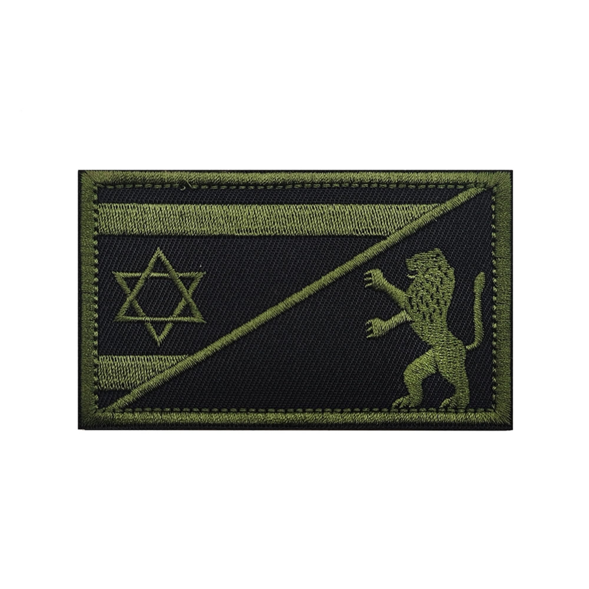 Israeli Star of David Lion Embroidered Patches Appliques, Tactical Combat Armband Badges with Hook and Loop Fastener Backing,3.15 x 1.97Inch,2-Pack - Image 7