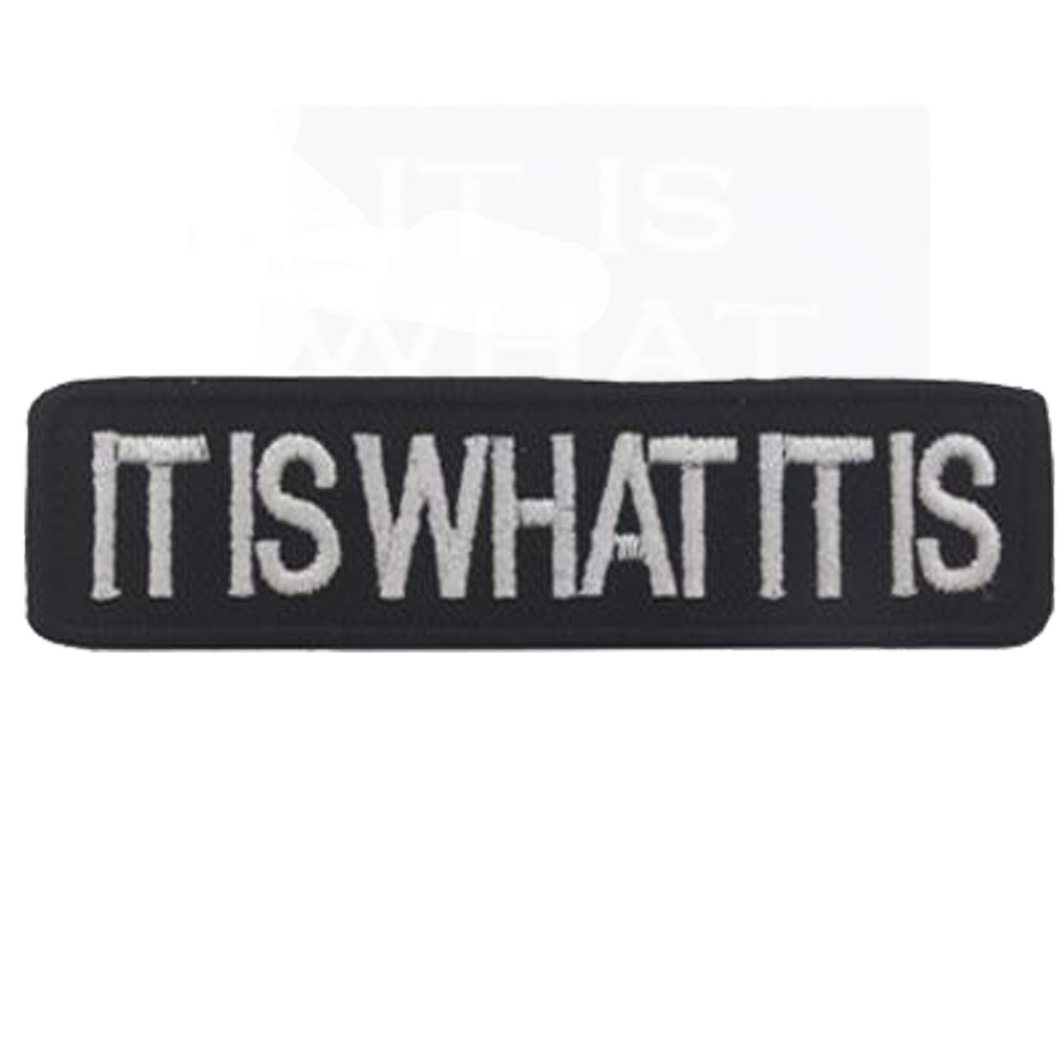 It is What It is Emblem Embroidered Patch Fastener Hook & Loop Tactical Military Morale Patches Appliques Badge 2pcs - Image 5