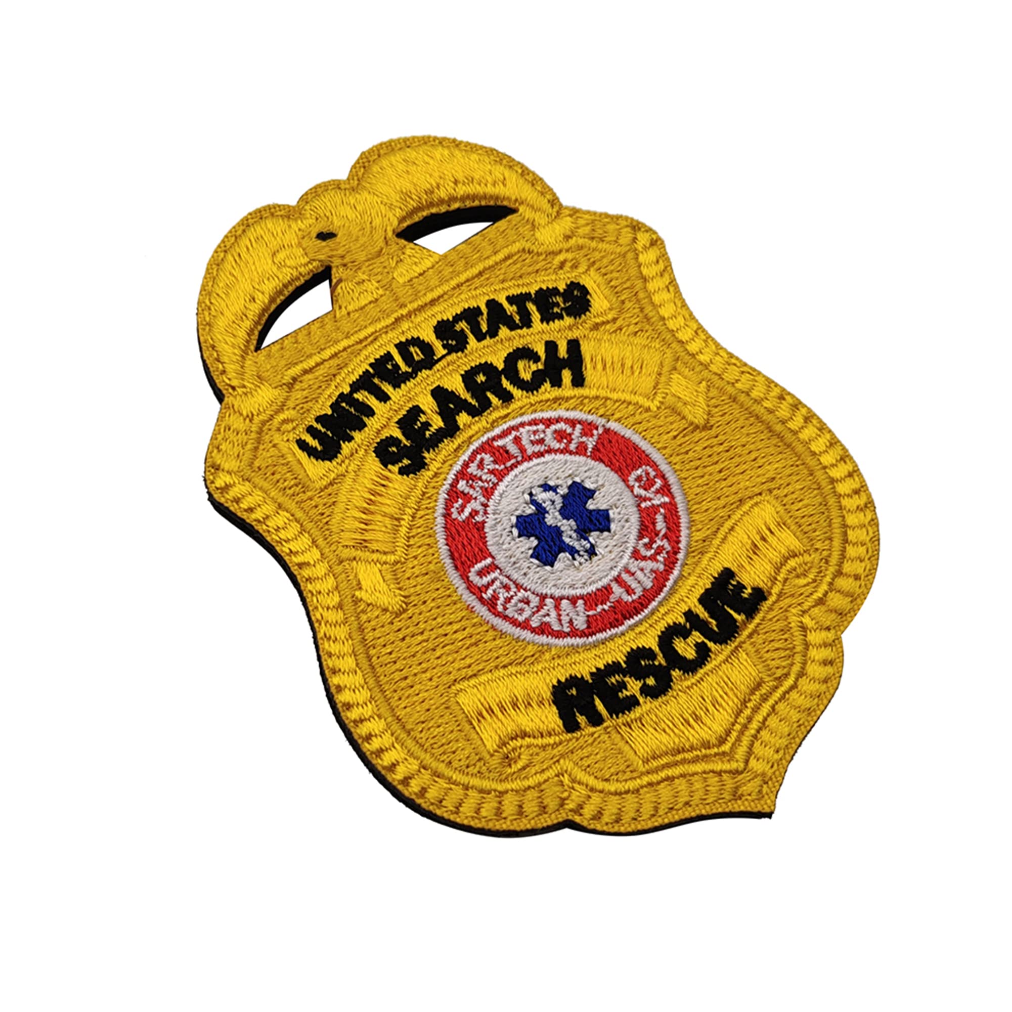 K9 Dog United States Search and Rescue Embroidered Patches Tactical Military Emblem Fasteners Hook and Loop Backed Badges Appliques Bundle of 2 Pieces, 3.35 x 2.17Inch - Image 6