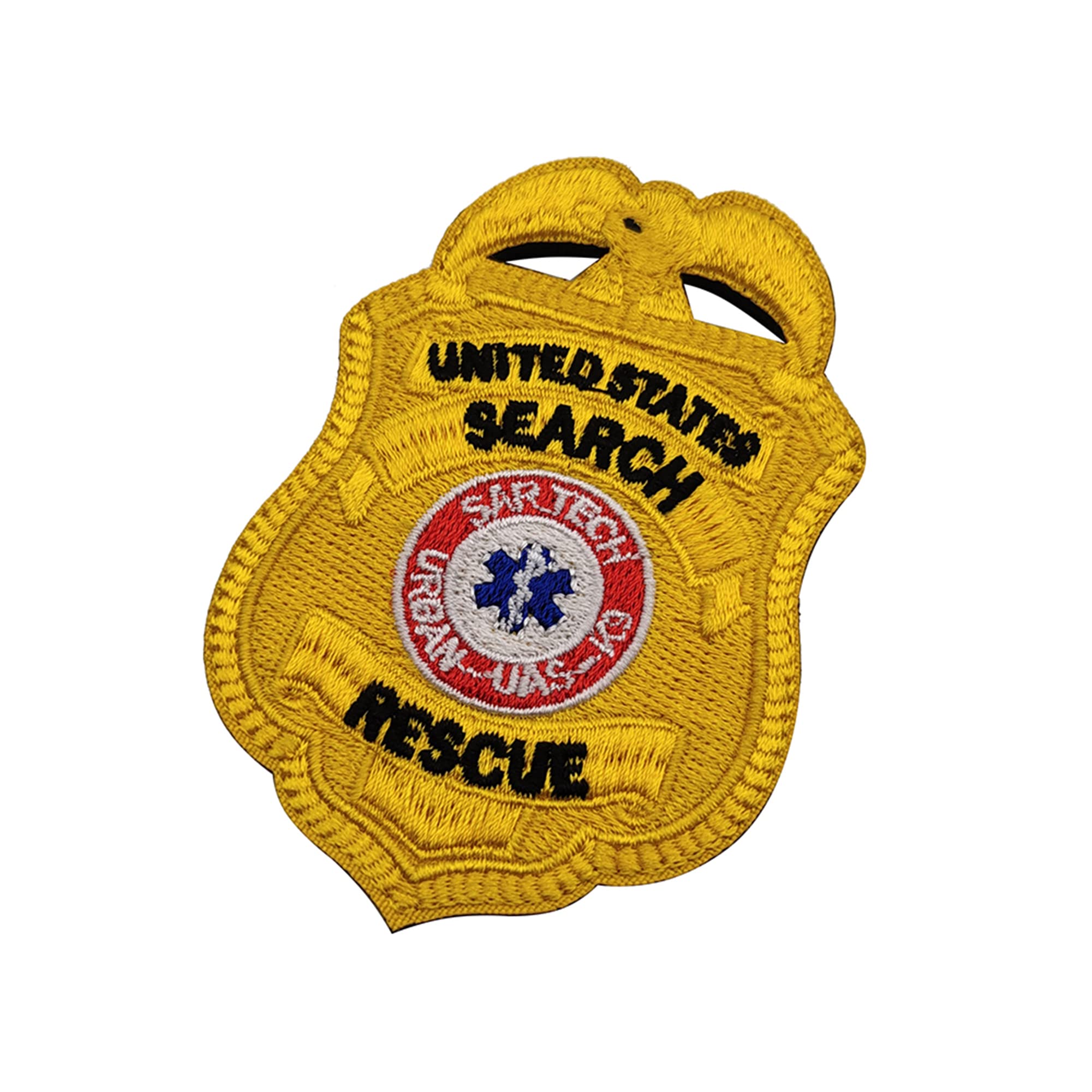 K9 Dog United States Search and Rescue Embroidered Patches Tactical Military Emblem Fasteners Hook and Loop Backed Badges Appliques Bundle of 2 Pieces, 3.35 x 2.17Inch - Image 7