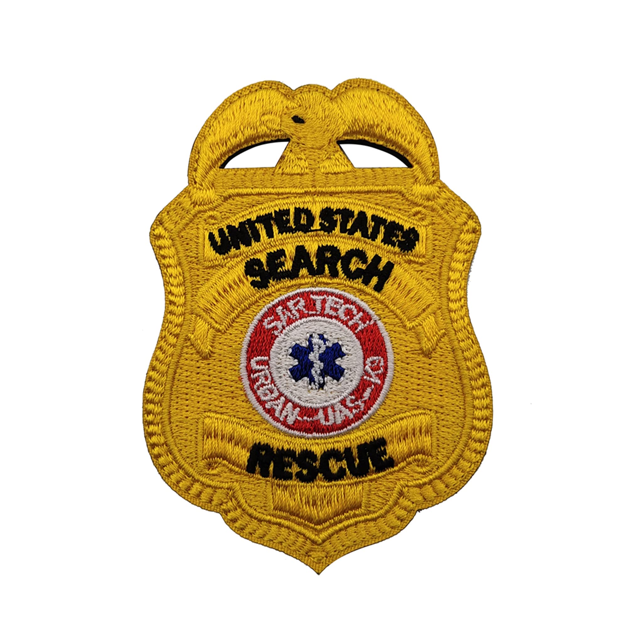 K9 Dog United States Search and Rescue Embroidered Patches Tactical Military Emblem Fasteners Hook and Loop Backed Badges Appliques Bundle of 2 Pieces, 3.35 x 2.17Inch - Image 8