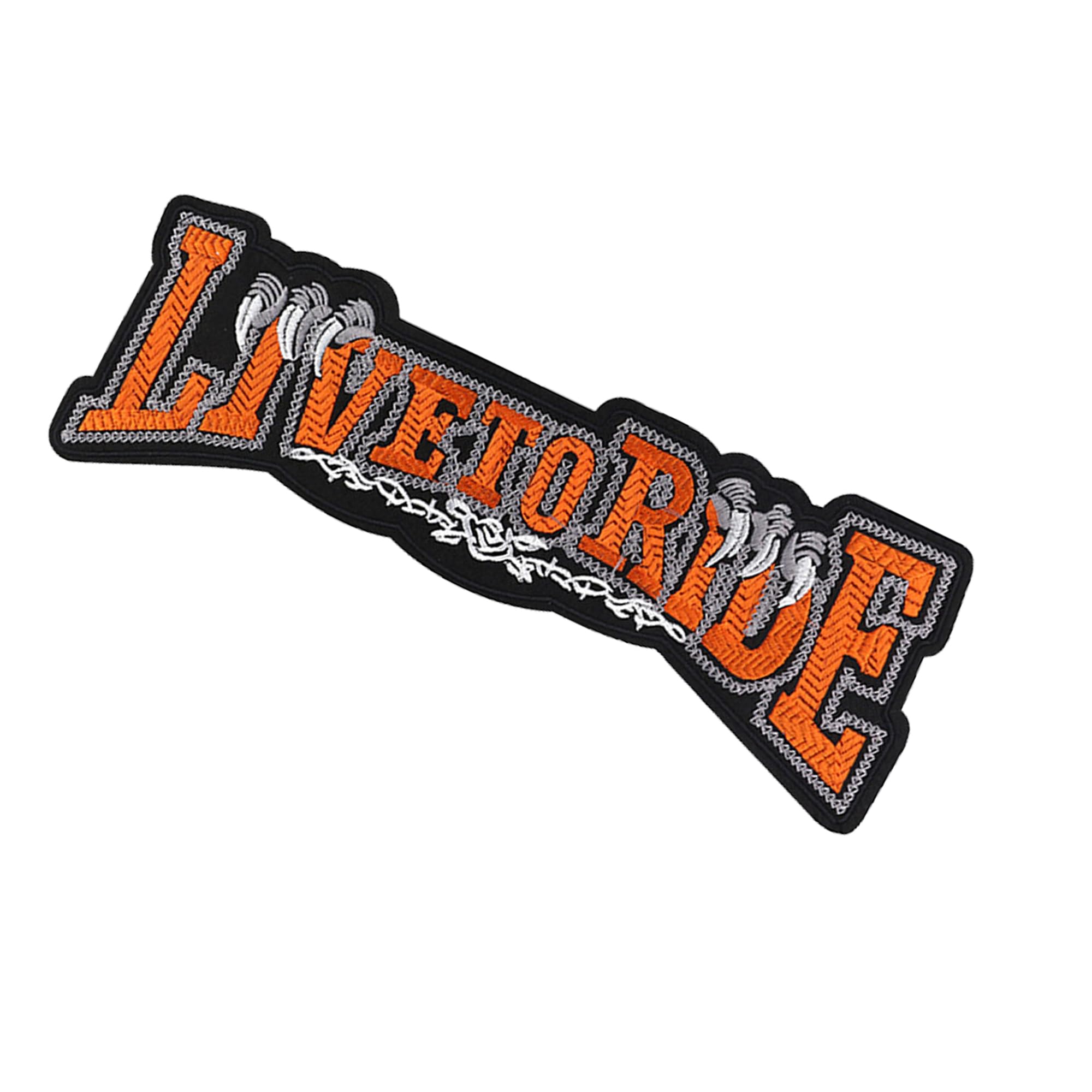 Large Embroidered Motorcycle Bike Patches Set Custom Personalized Patch Applique - Born to Be Free Live to Ride for Clothing MC Vest Jackets Backpacks - Image 5