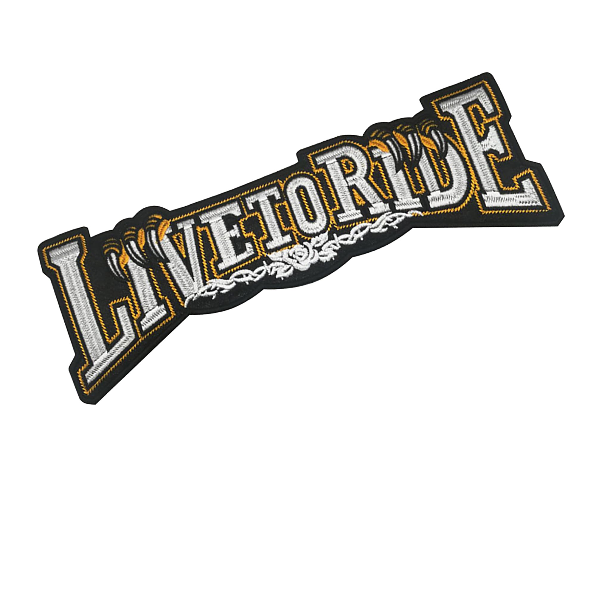 Large Embroidered Motorcycle Patches Set, Fabridc Sew on Appliques, Eagle POW MIA Design, Patriotic American Flag Theme, Live to Ride - Image 5