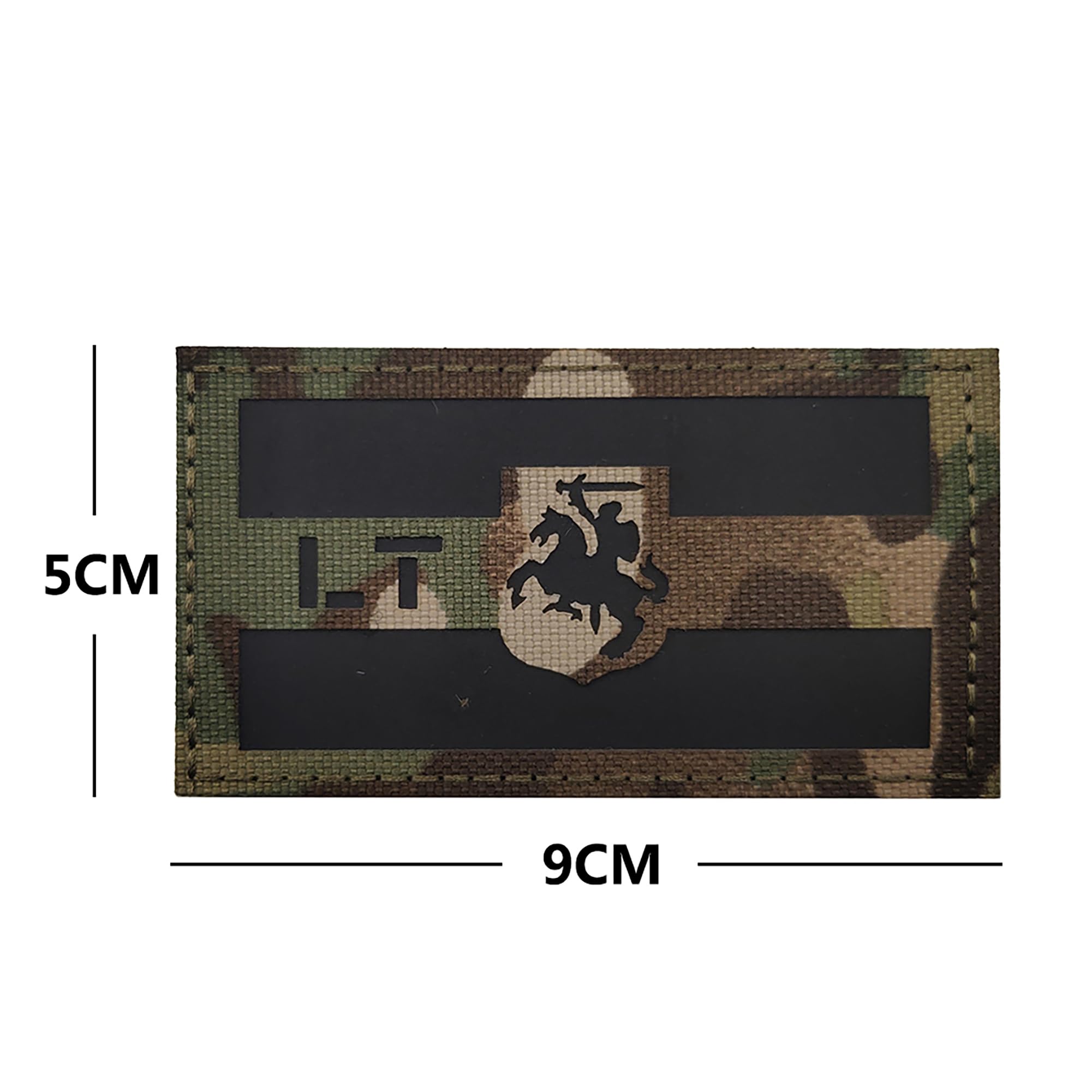 Lithuania Lithuanian Flag Reflective Patches Laser Cut Patch Applique Stickers Tactical Military Combat Armband Emblem Badges - Image 2