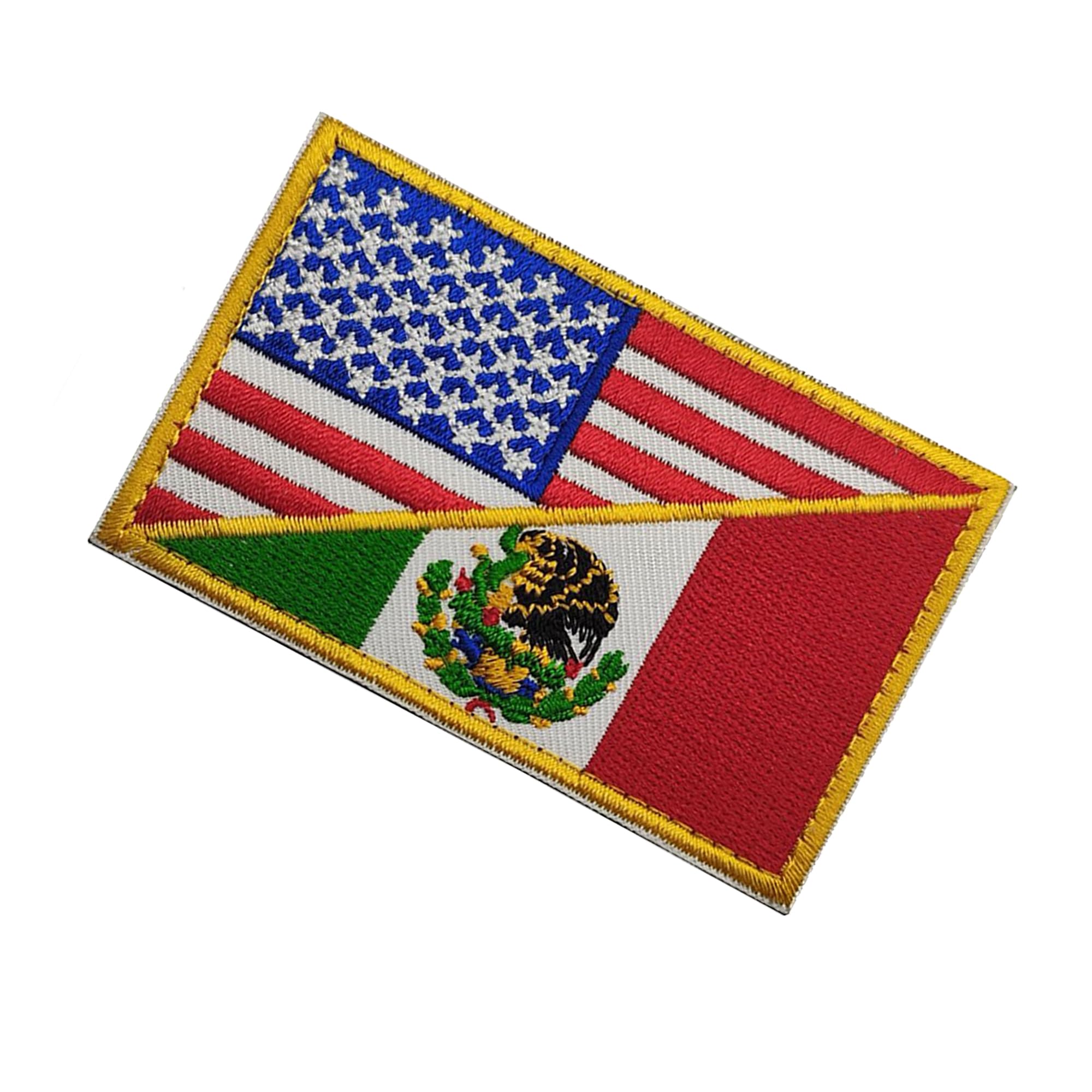 Mexican Flag Embroidered Patches Collection, USA Mexico Friendship Flag, Proud Mexican Shield Emblems, 4 Piece Set - Image 7