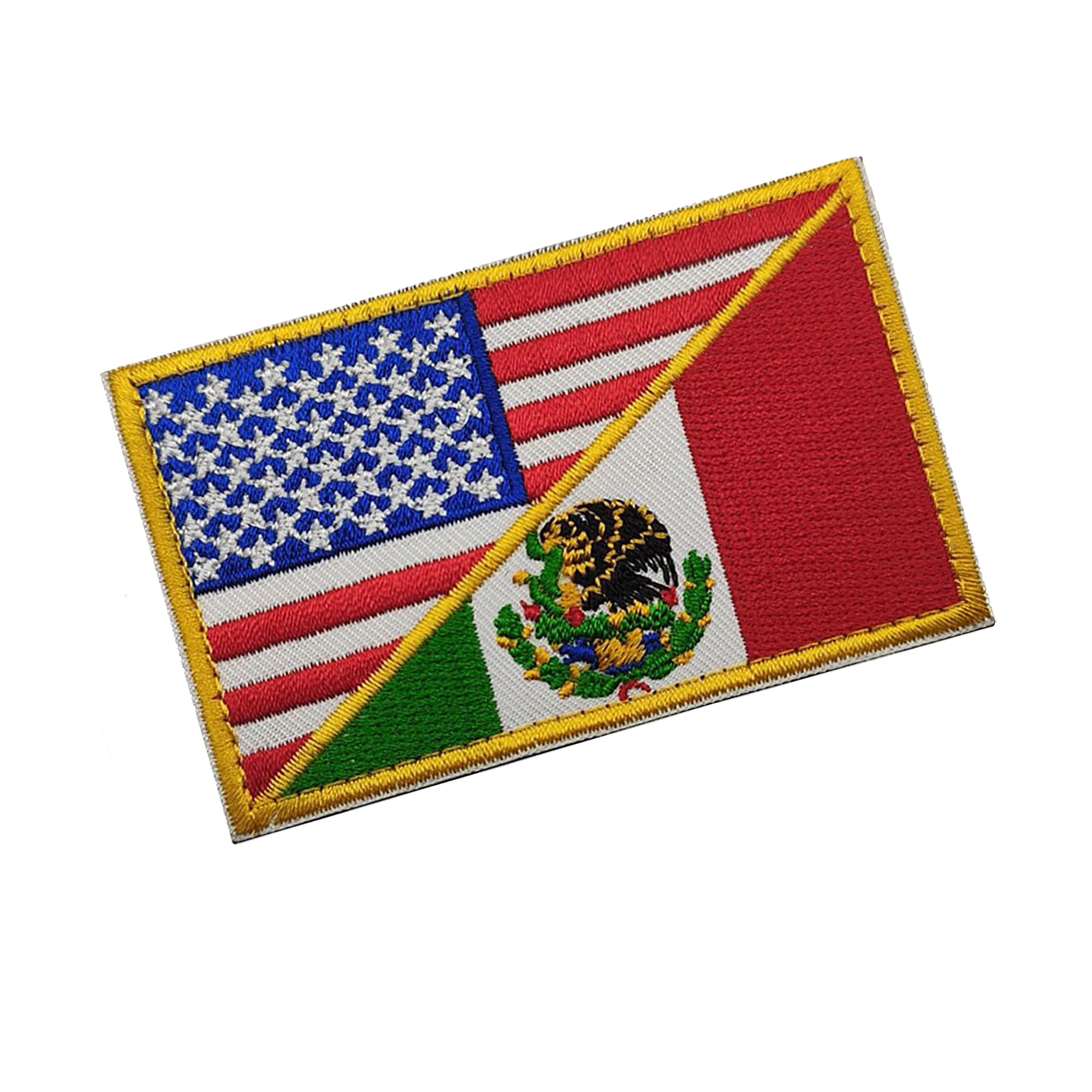 Mexican Flag Embroidered Patches Collection, USA Mexico Friendship Flag, Proud Mexican Shield Emblems, 4 Piece Set - Image 8