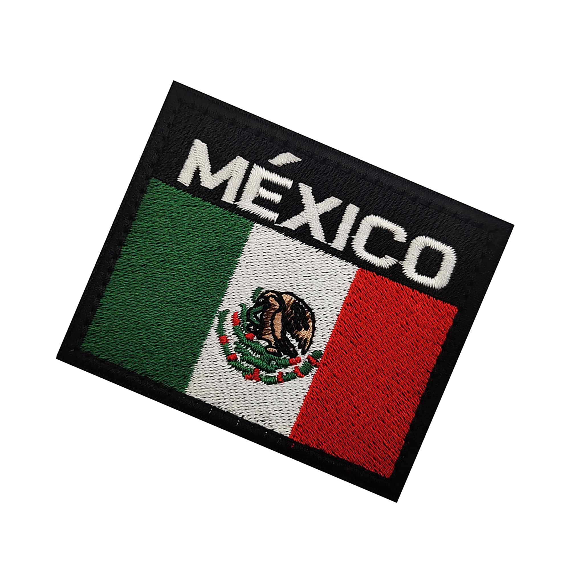 Mexico Flag Embroidered Appliqué Patches Mexican International Flag Applique Patches Tactical Military Morale Combat Armband Badges 2.95 x 2.36Inch - Image 6