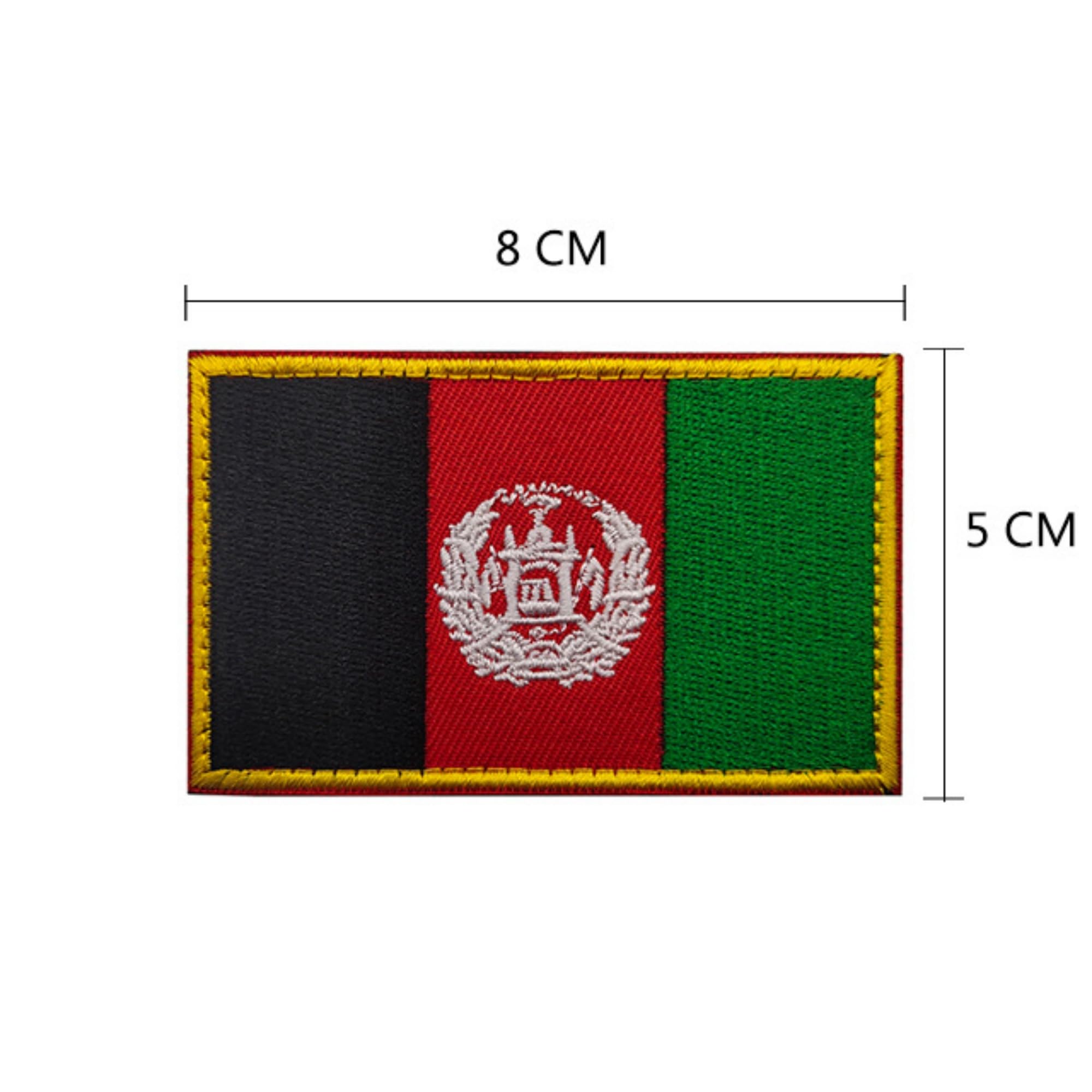 Military Patch Collection, Afghanistan Special Forces and ISAF Emblems, Hook and Loop Backing, 8-Piece Set - Image 3