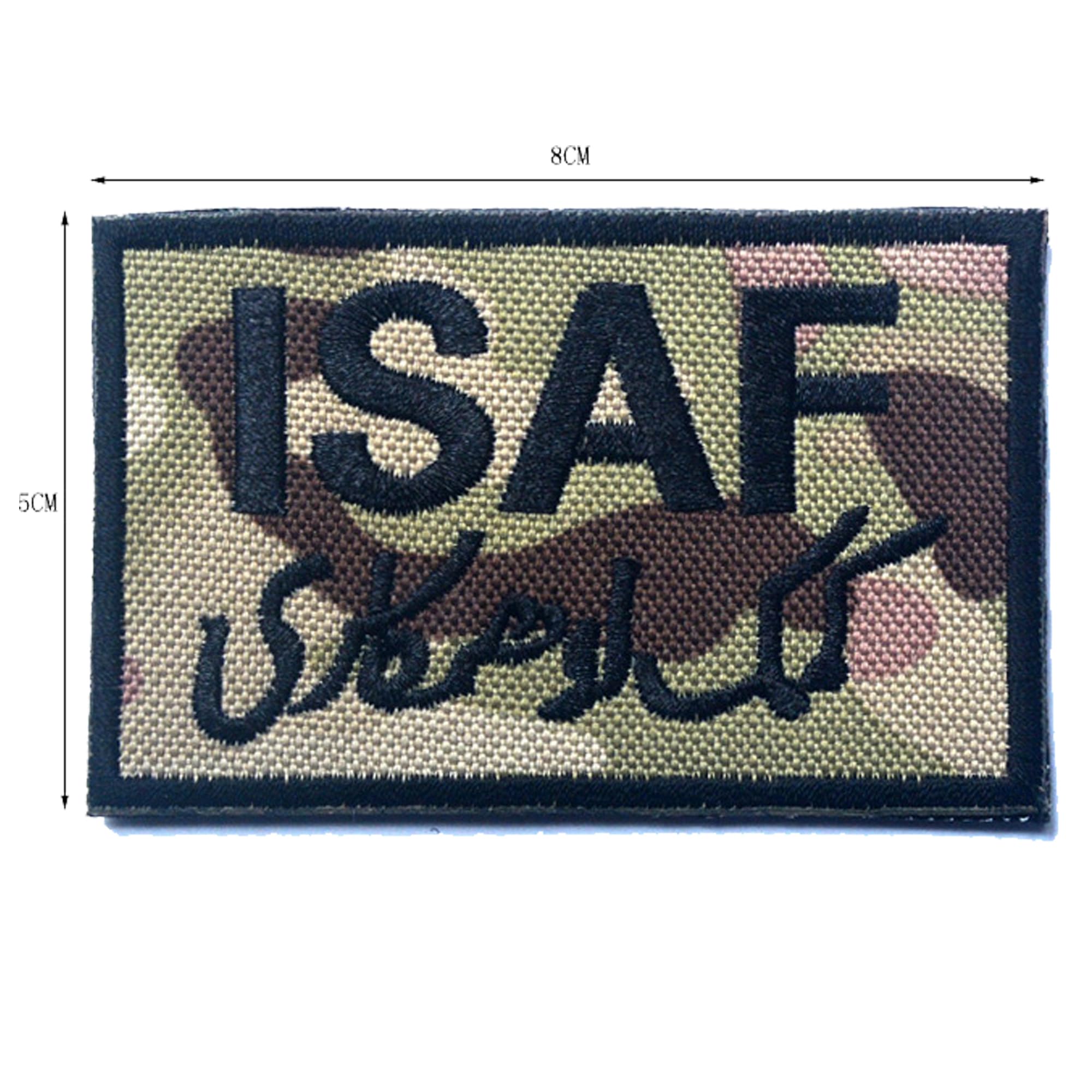 Military Patch Collection, Afghanistan Special Forces and ISAF Emblems, Hook and Loop Backing, 8-Piece Set - Image 5