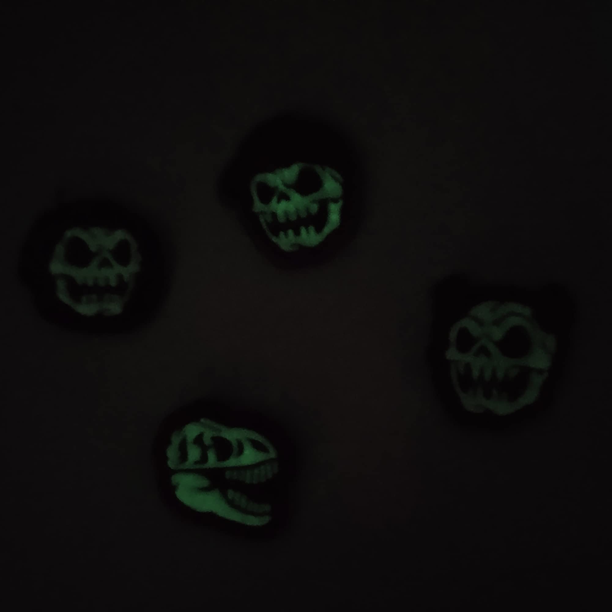Mini Size Glowing in Dark Patches Dinosaurs PVC Rubber Morale Appliques Military Tactical Emblem Patch Badges Bundle of 3 Pieces - Image 2