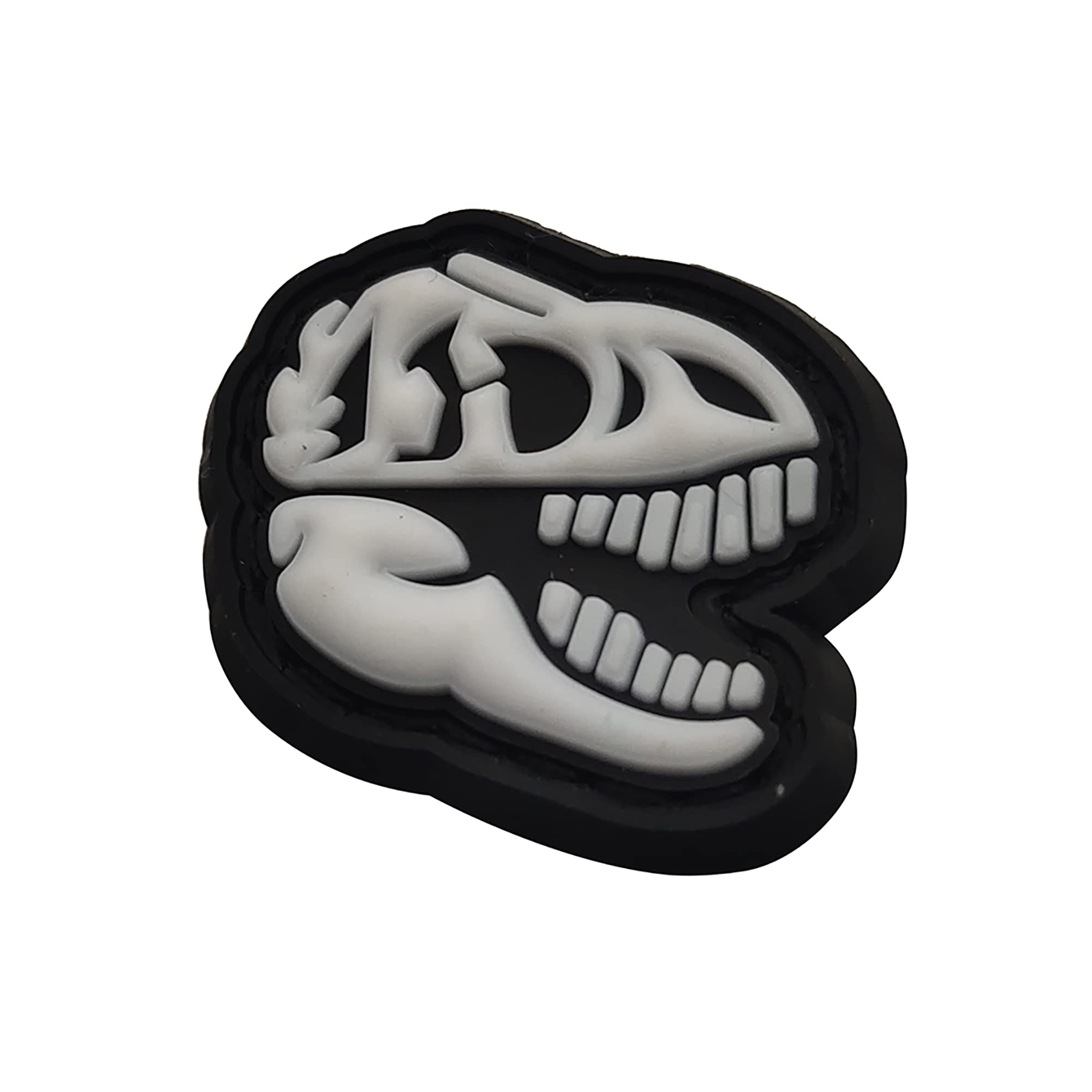 Mini Size Glowing in Dark Patches Dinosaurs PVC Rubber Morale Appliques Military Tactical Emblem Patch Badges Bundle of 3 Pieces - Image 5