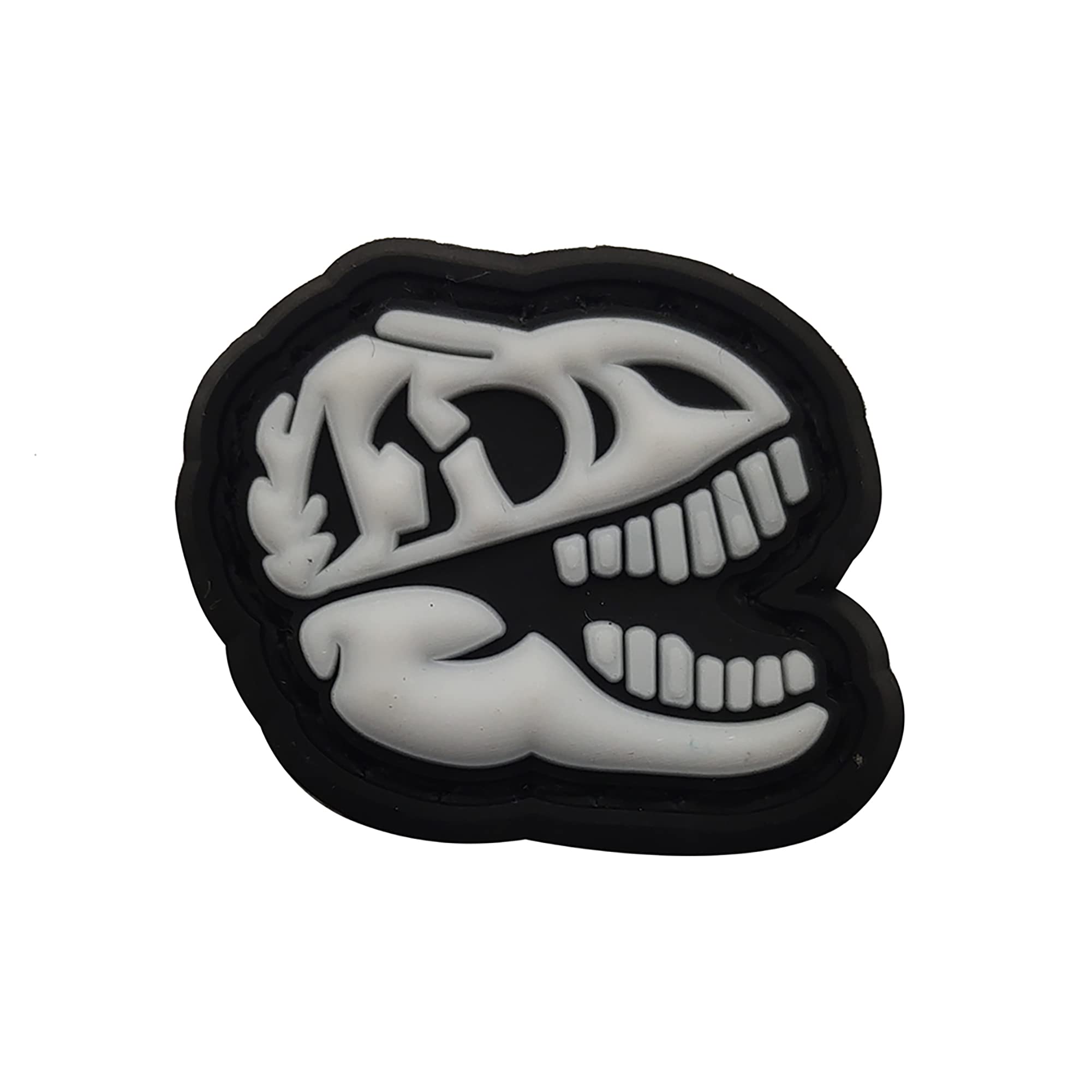 Mini Size Glowing in Dark Patches Dinosaurs PVC Rubber Morale Appliques Military Tactical Emblem Patch Badges Bundle of 3 Pieces - Image 7