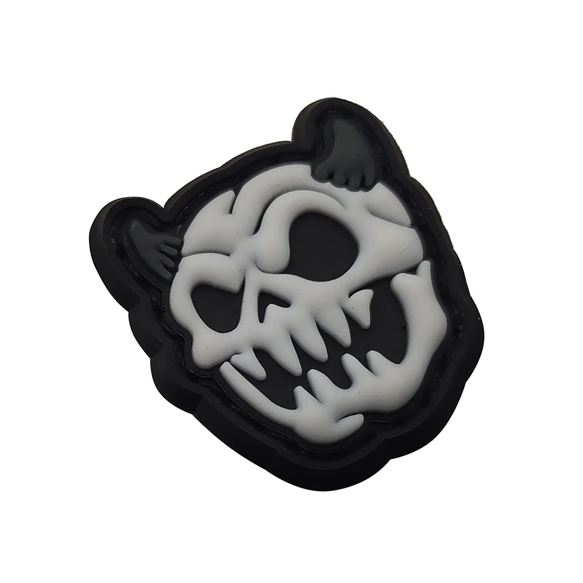 Mini Size Glowing in Dark Patches Skulls Heads Terrifying Skeleton PVC Rubber Morale Appliques Emblem Patch Badges Bundle of 3 Pieces - Image 8