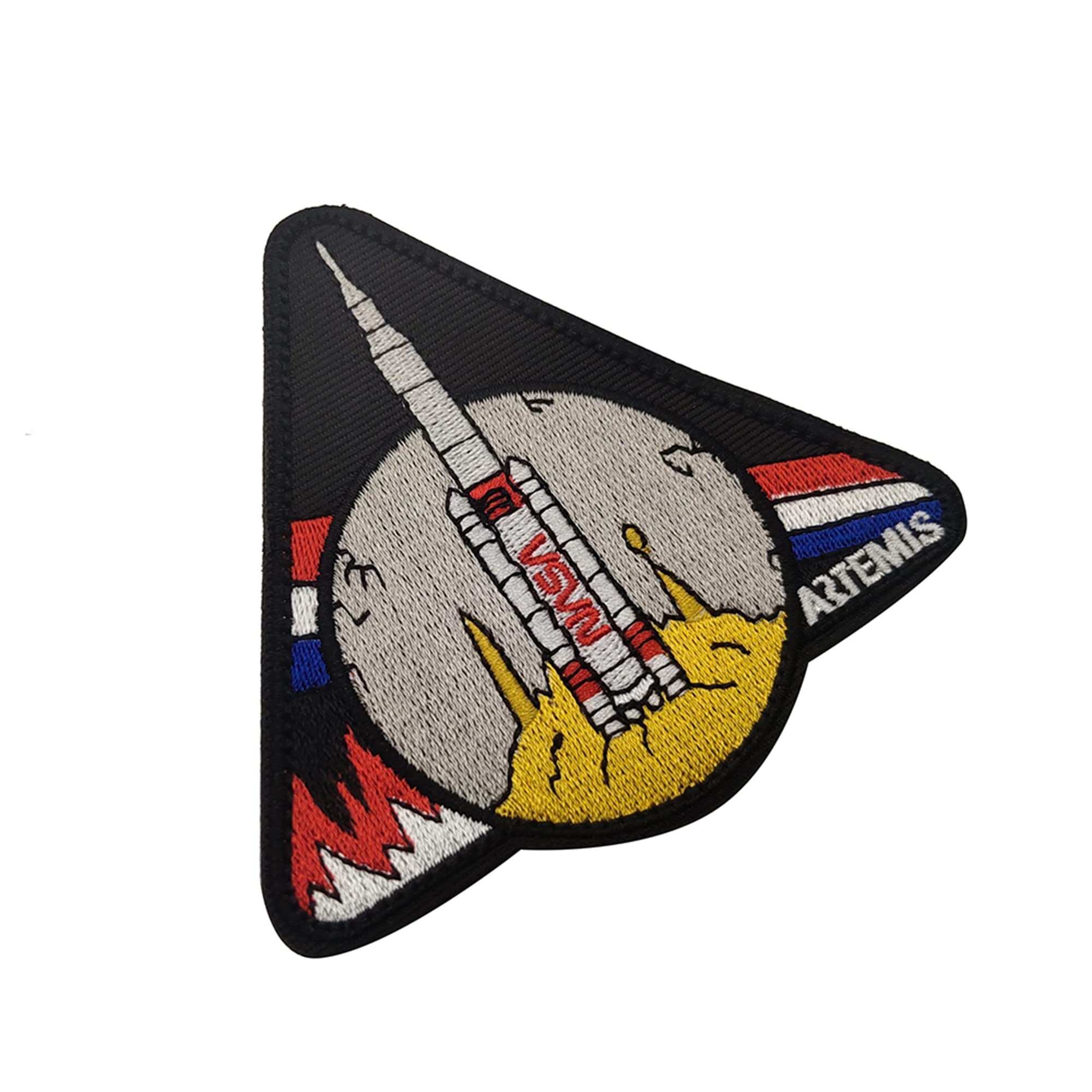 Moon Rocket Space Exploration Mission Embroidered Applique Patches Funny Embroidered Appliqué Patches Tactical Military Combat Armband Badges - Image 6