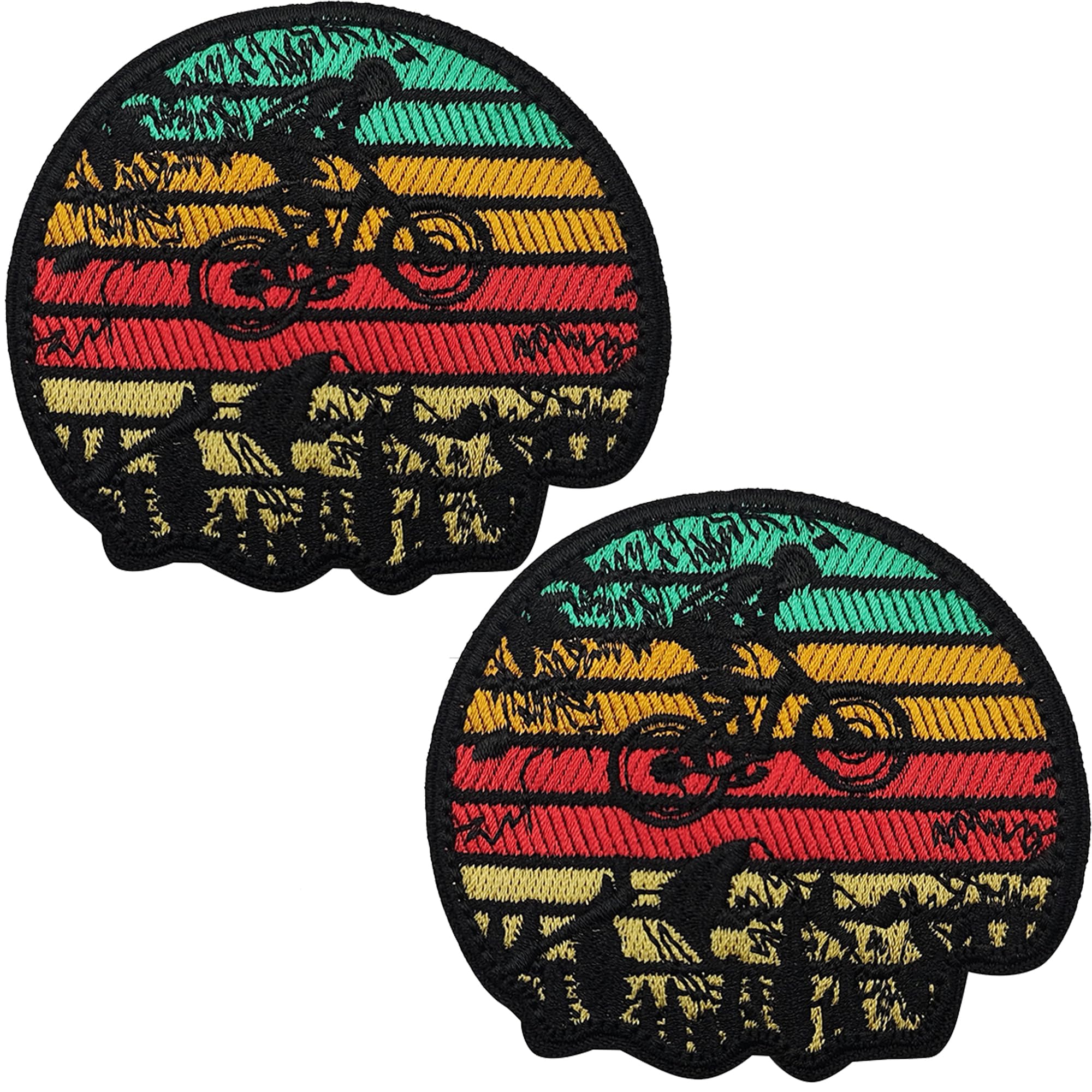 Mountain Biking Applique Patches - Embroidered Traveler Girl Boy Scout Biker Mountain Adventurer Camping Applique Sew On Patch - Fastener Hook and Loop Backing Emblem Badges Decorative Appliques