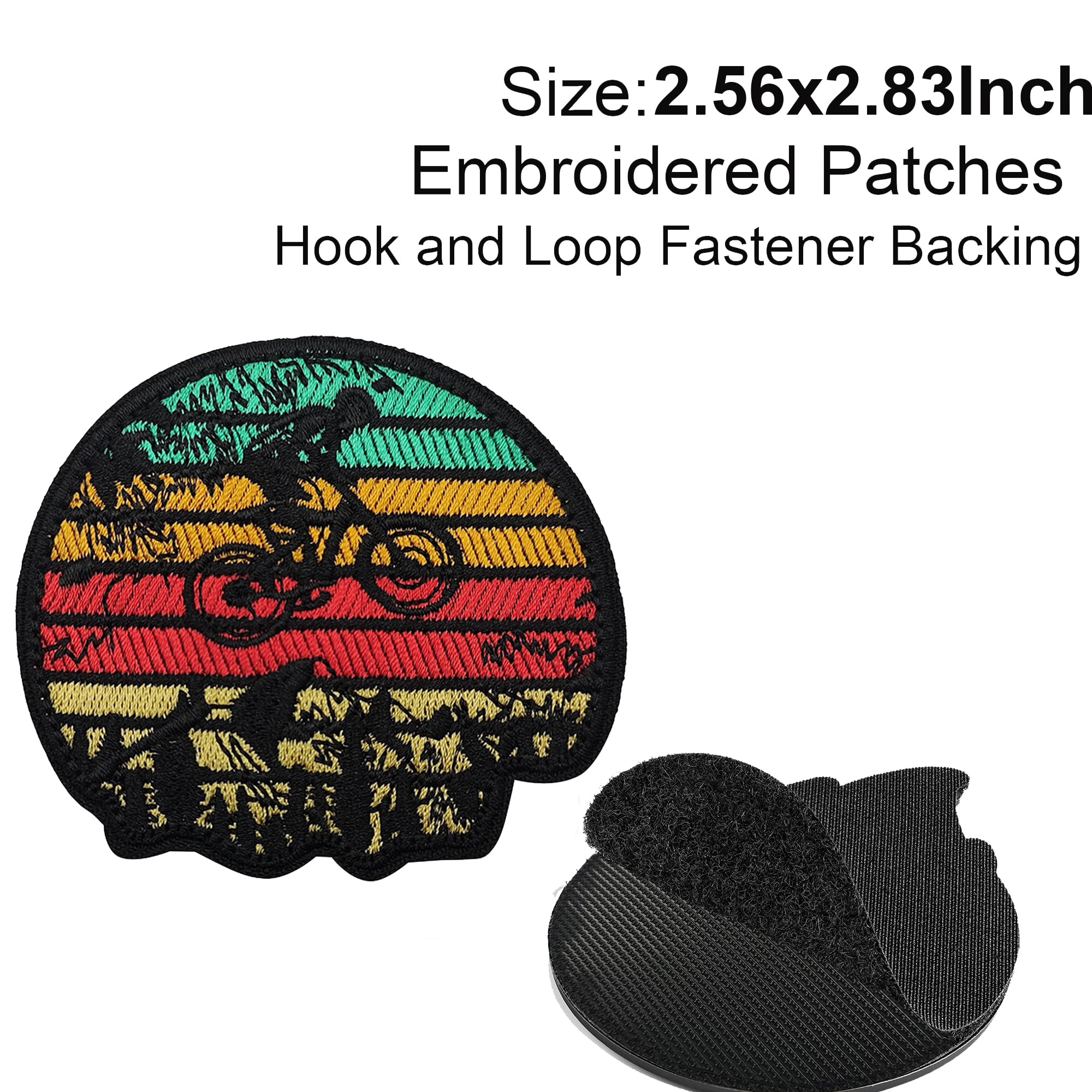 Mountain Biking Applique Patches - Embroidered Traveler Girl Boy Scout Biker Mountain Adventurer Camping Applique Sew On Patch - Fastener Hook and Loop Backing Emblem Badges Decorative Appliques - Image 2