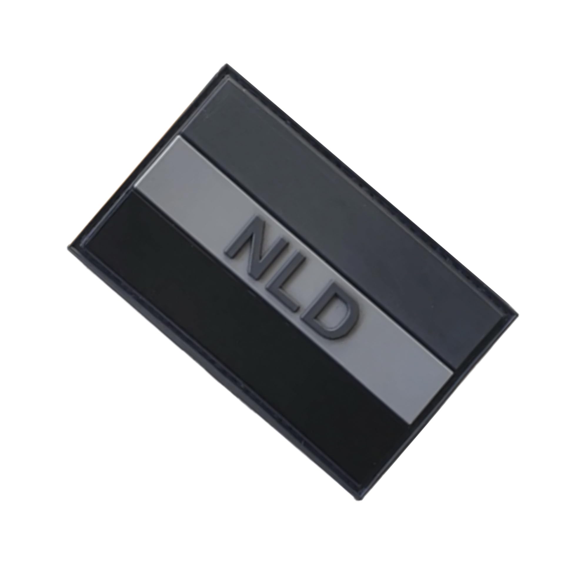 Netherlands Flag PVC Morale Patches, 3.15 x 1.97 Inch, NLD Design, Hook and Loop Backing, Black and Gray, 2-Pack - Image 5