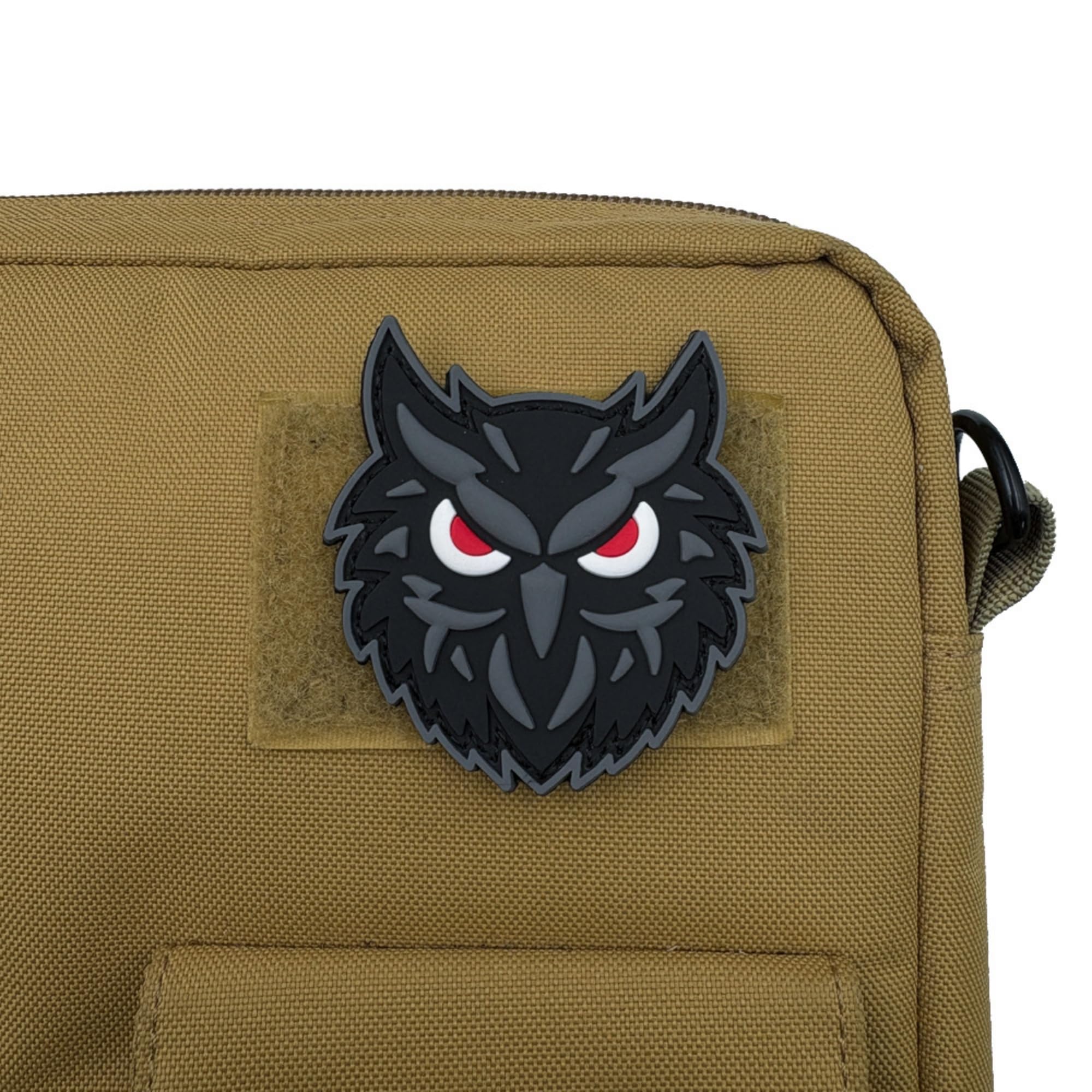 Noctilucent Night Owl Tactical Military PVC Patches, Glow-in-Dark Appliques, Hook and Loop Backing Badges, 2.36 x 2.56 Inch - Image 6