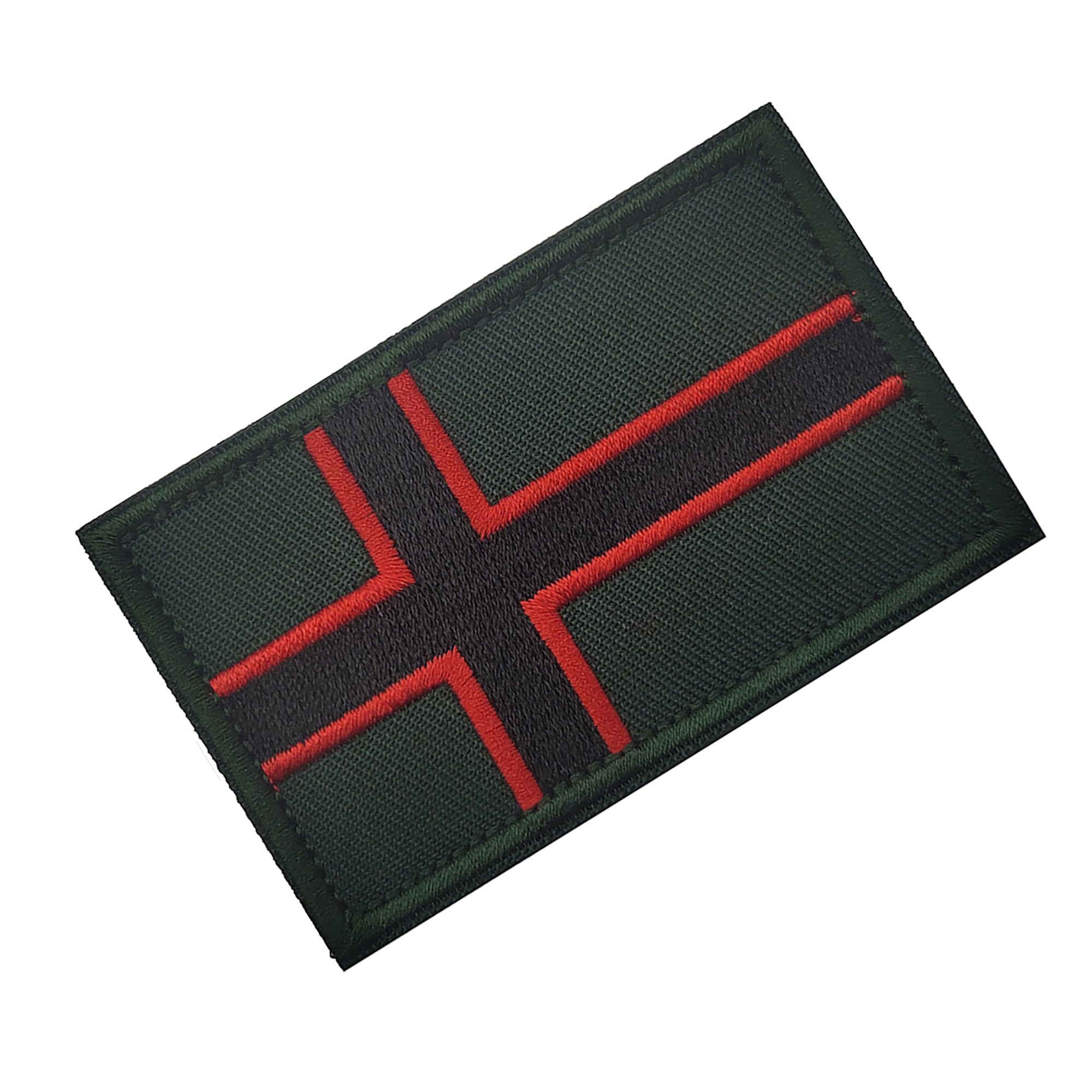 Norway Flag Embroidered Appliques Patches, Tactical Morale Military Emblem Badges Repair Patch Decorative Applique for Backpacks, Clothes, Hats, 3.15 x 1.97 Inch, 2 Pack - Image 4
