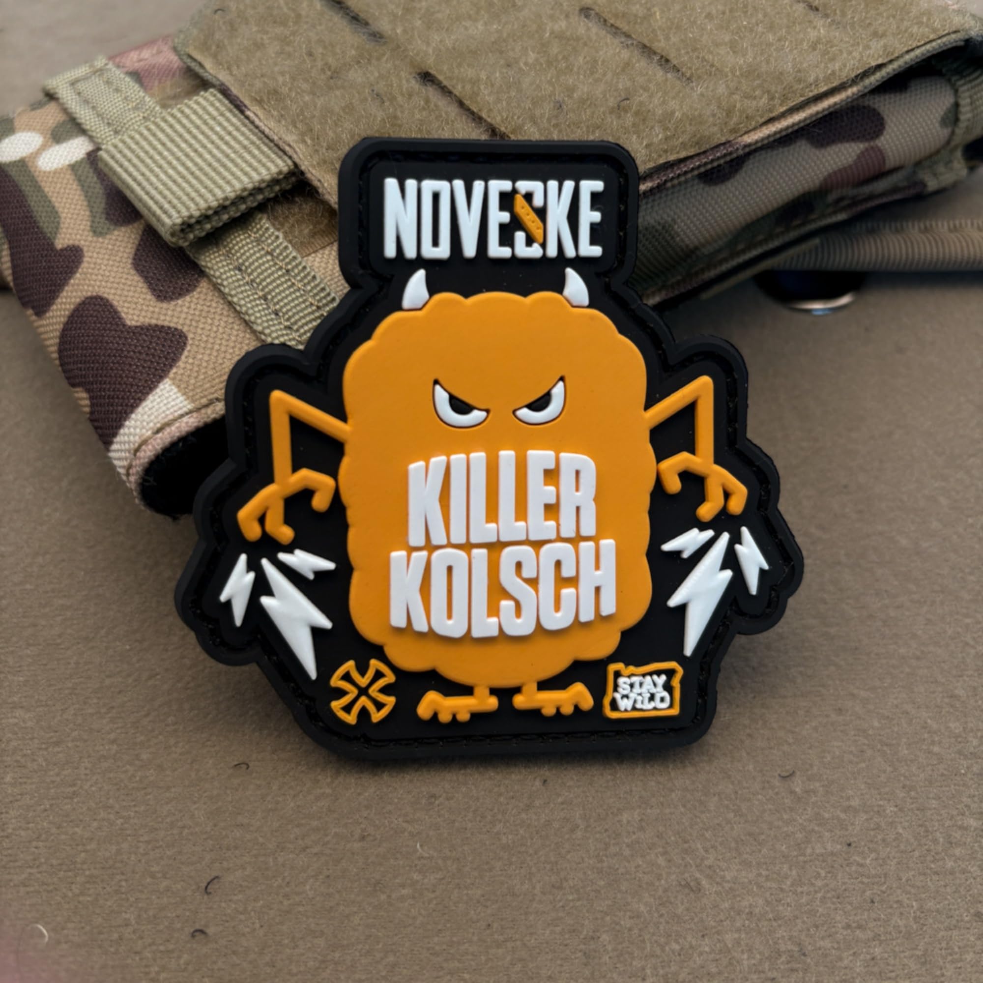 Novisic Killer Kolsch PVC Morale Patches, Glow in Dark, Hook and Loop Backing, 3.15 x 3.15 Inches - Image 8