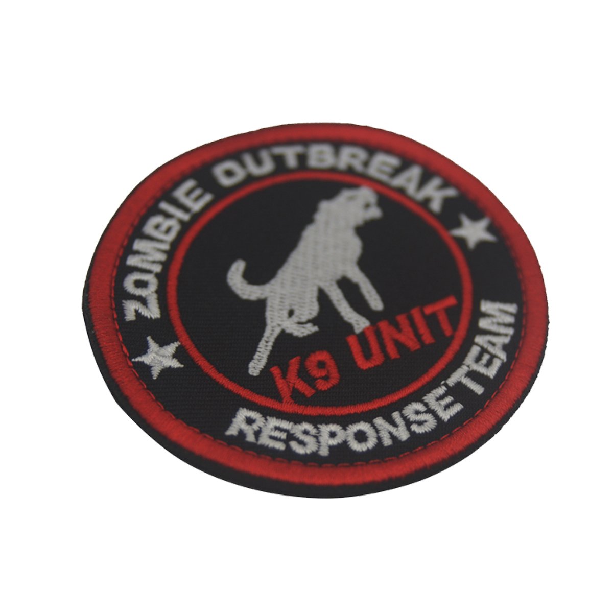 ODSP 3" Round Sized Zombie Outbreak Response Team K9 Unit Embroidered Patch Hook and Loop Backed Badge for Tactical Dog Harness Vest (2PCS) - Image 5