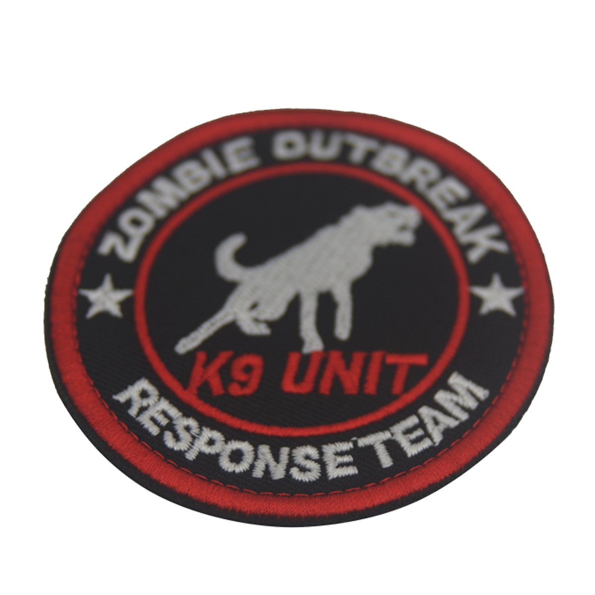 ODSP 3" Round Sized Zombie Outbreak Response Team K9 Unit Embroidered Patch Hook and Loop Backed Badge for Tactical Dog Harness Vest (2PCS) - Image 7