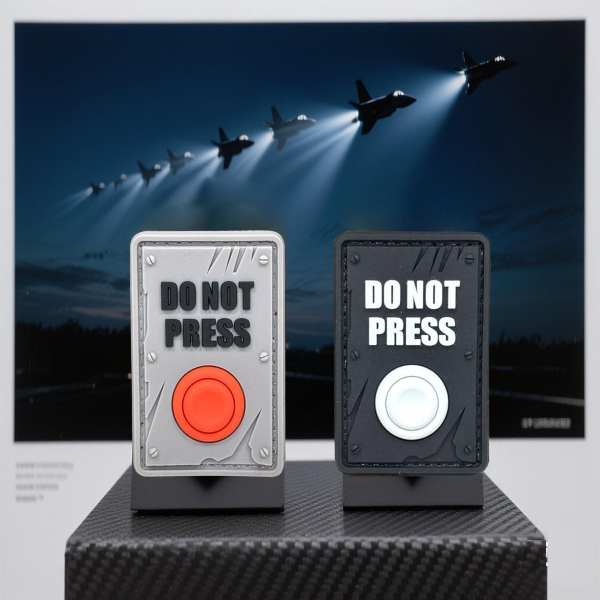 ODSP Do Not Press PVC Morale Patches, 3.15 x 1.97 Inches, Glow in Dark, Hook and Loop Backing, 2-Pack - Image 4
