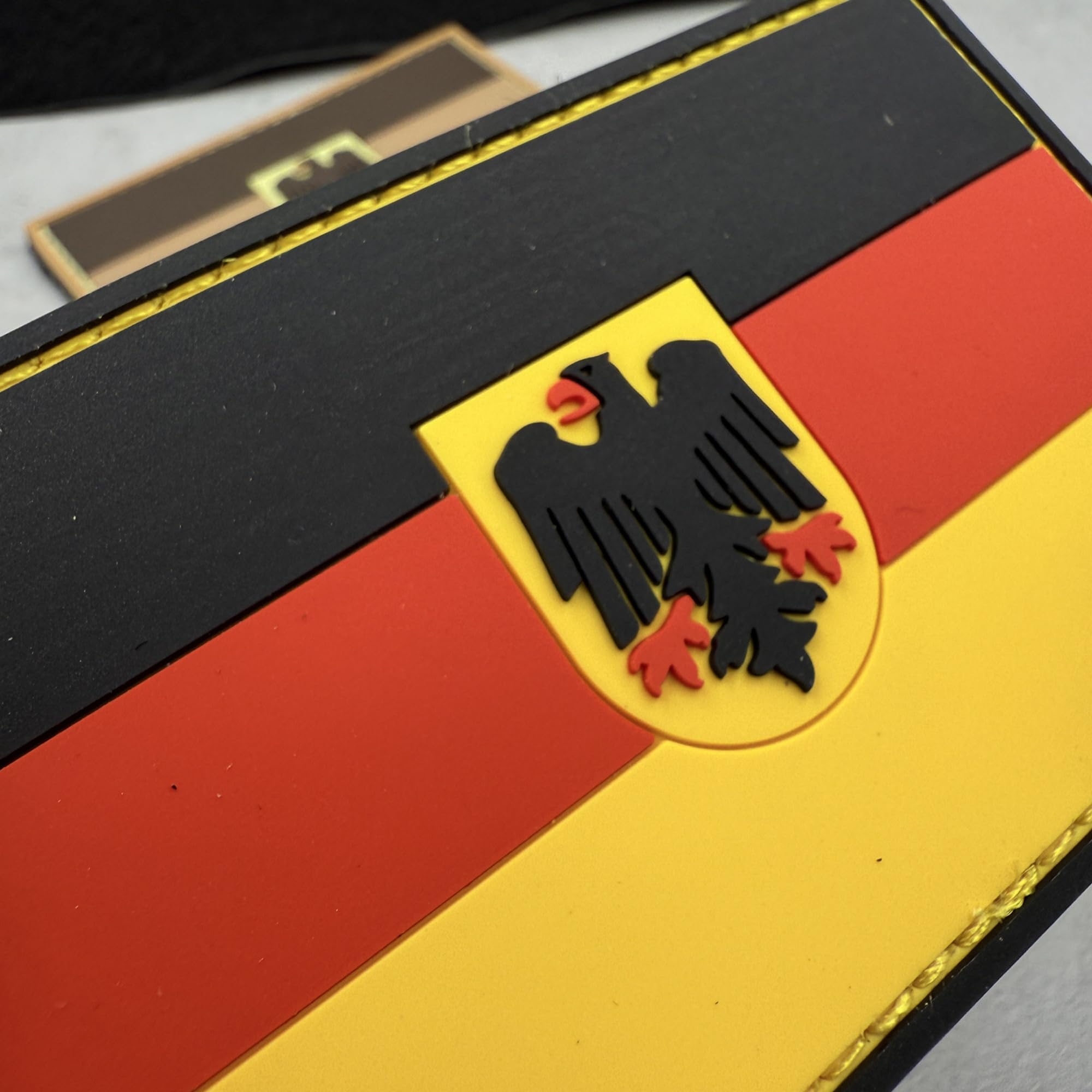ODSP German Flag PVC Patches with Eagle Tactical Morale Emblem Badges, Hook and Loop Backing, 3.74 x 2.36 Inch, 2-Pack - Image 4
