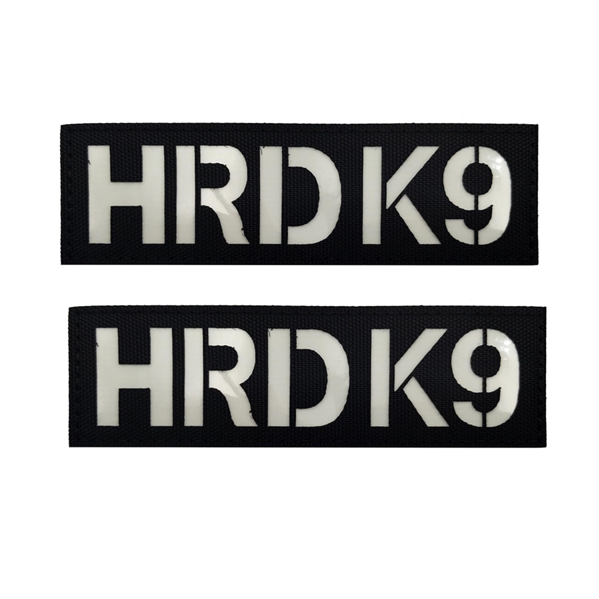 ODSP HRD K9 Glow in Dark Patches, 4.92 x 1.5 Inch, Tactical Military Search & Rescue Badges, Hook and Loop Backing, 2 Pack