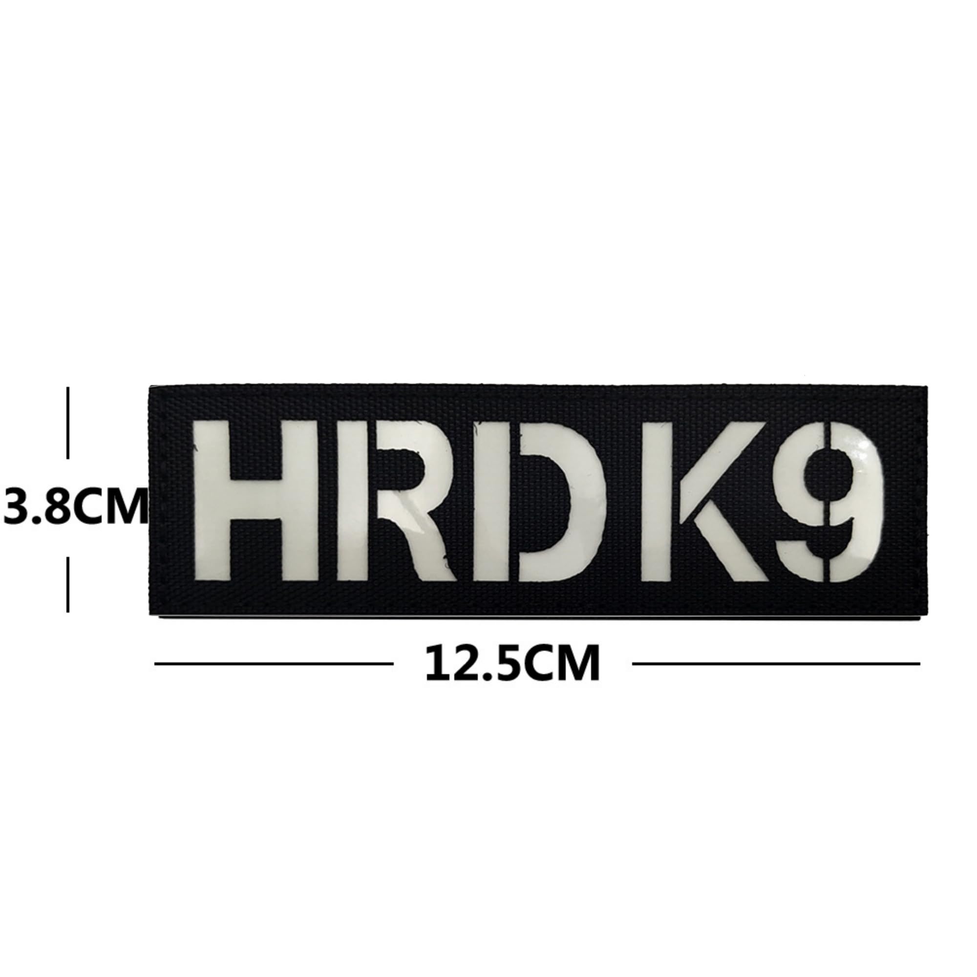 ODSP HRD K9 Glow in Dark Patches, 4.92 x 1.5 Inch, Tactical Military Search & Rescue Badges, Hook and Loop Backing, 2 Pack - Image 2