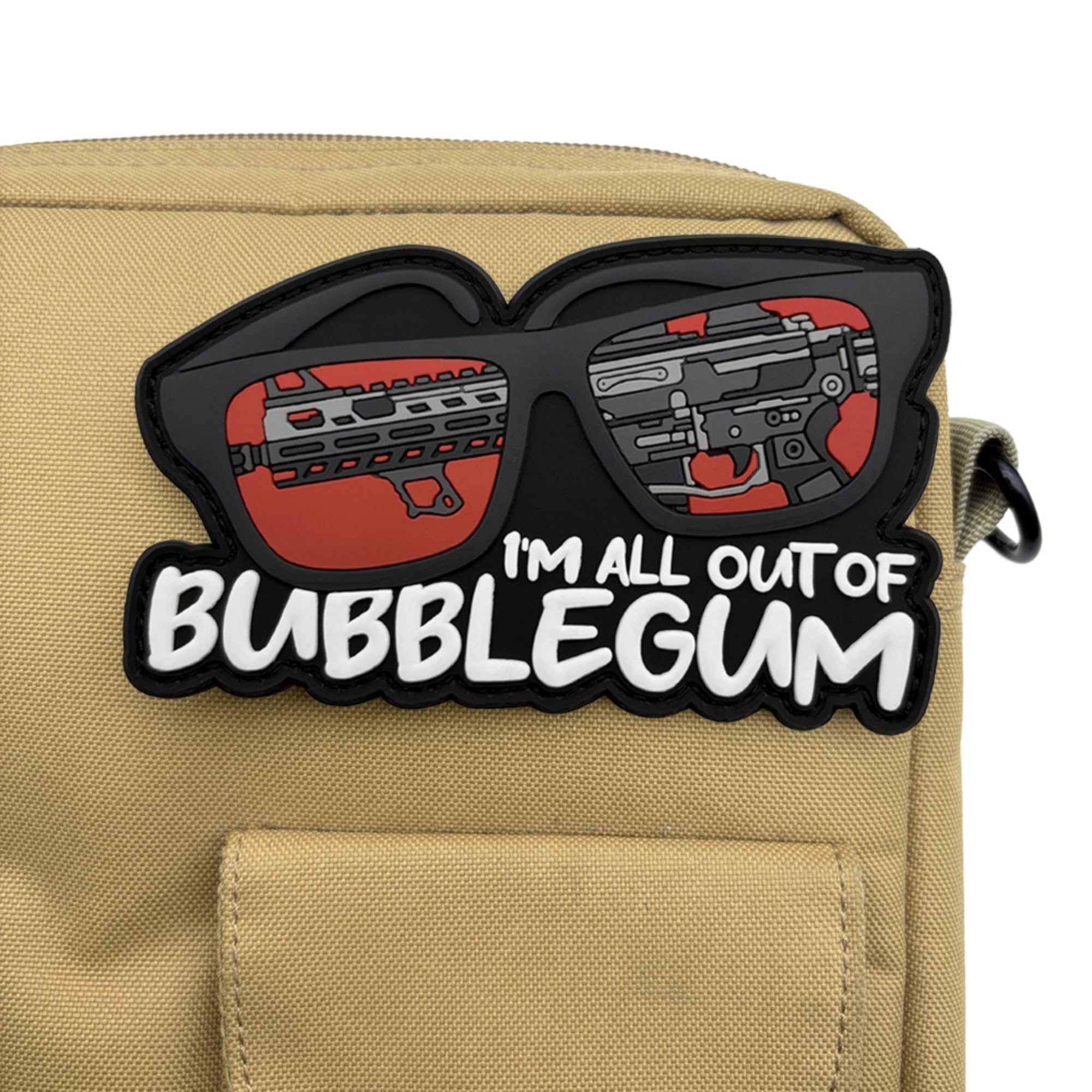 ODSP I'm All Out of Bubblegum PVC Morale Patch, Tactical Sunglasses Design, Glow in the Dark, Hook and Loop, 4.53 x 2.76 Inches (Color-a) - Image 6