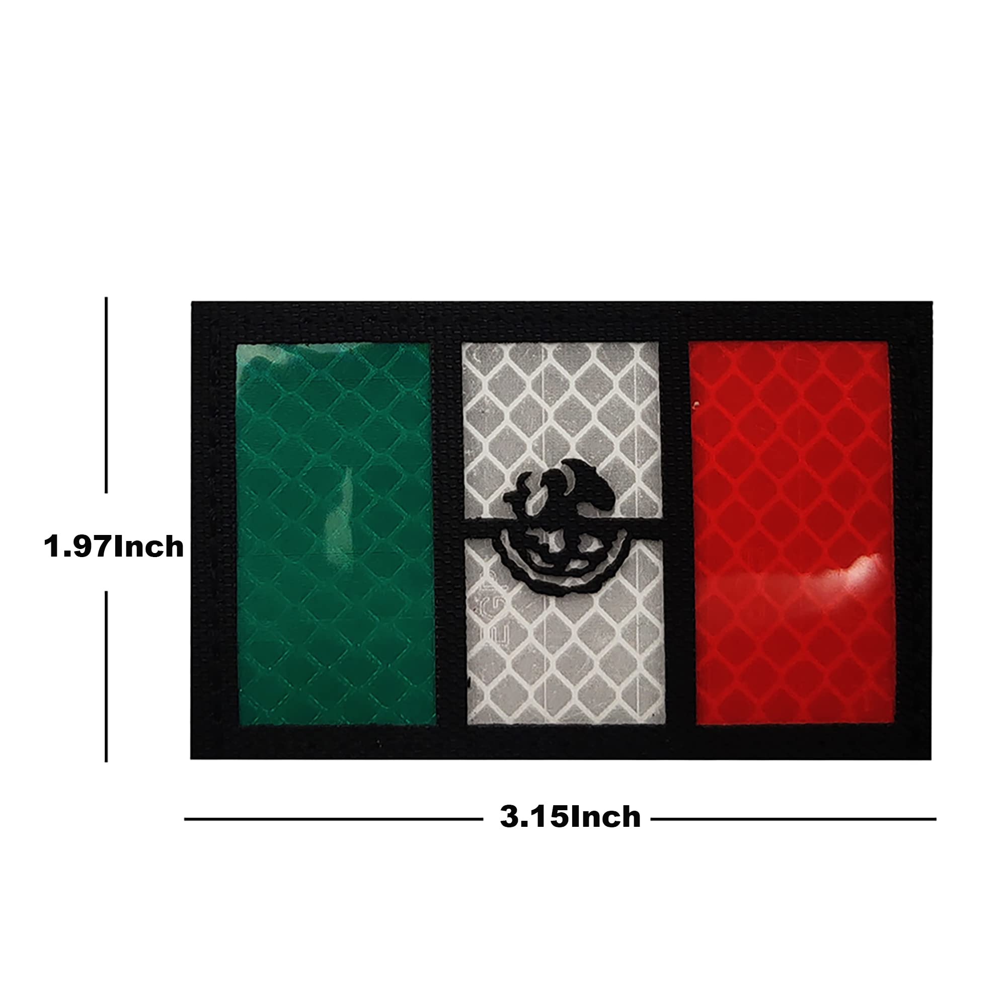 ODSP Infrared Reflective Mexico Flag Patches Mexican Flags Patch Appliques Tactical Military Emblem Badges - Image 4
