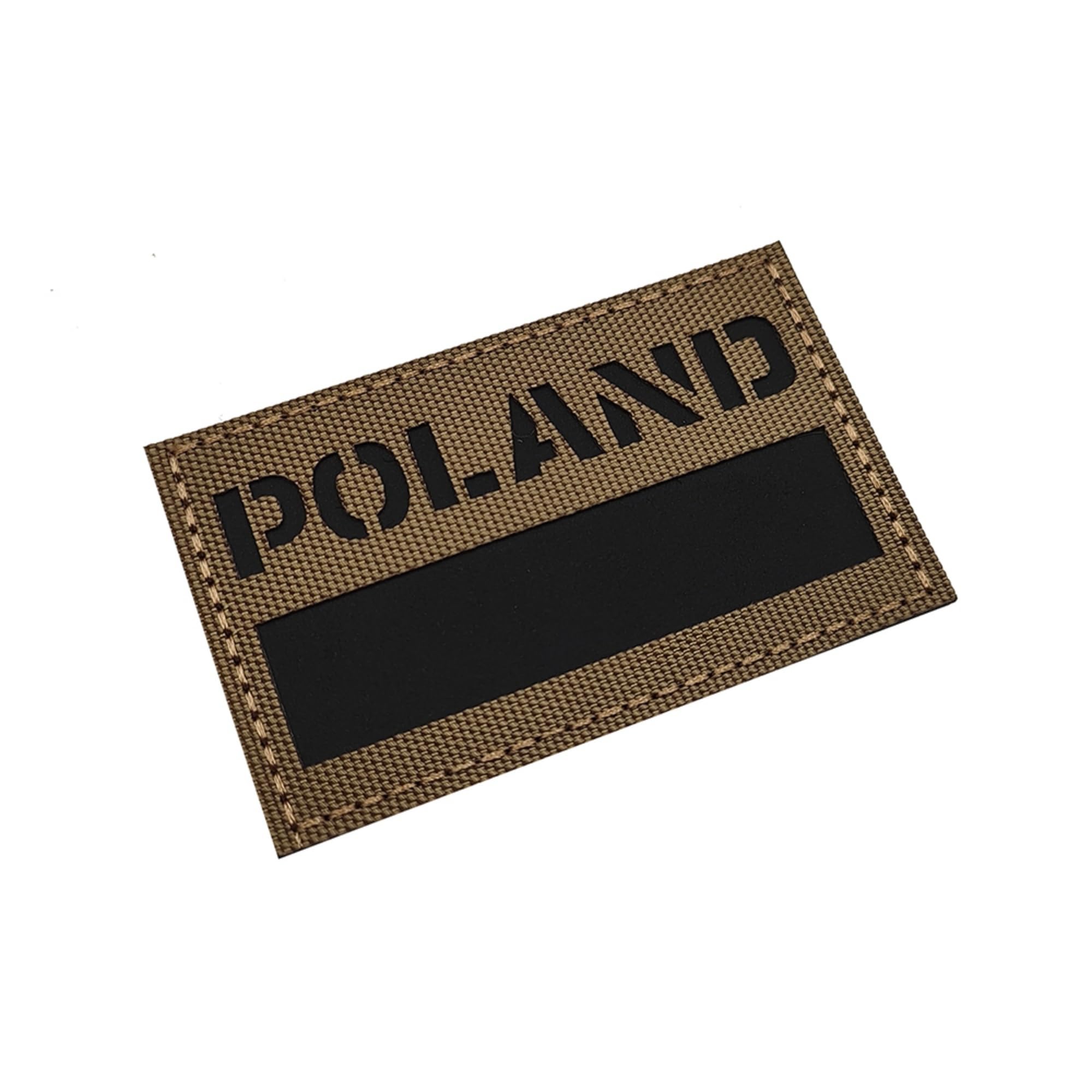 ODSP Infrared Reflective Poland Flag Patches, Polish Flags Tactical Military Morale Badges Decrotive Appliques, Fastener Hook and Loop Backing, Khaki, 3.15 x 1.97 Inch, 2-Pack - Image 4