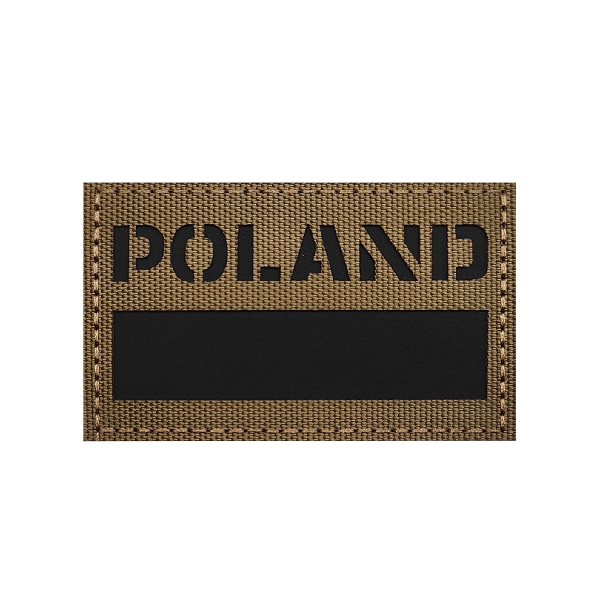 ODSP Infrared Reflective Poland Flag Patches, Polish Flags Tactical Military Morale Badges Decrotive Appliques, Fastener Hook and Loop Backing, Khaki, 3.15 x 1.97 Inch, 2-Pack - Image 5