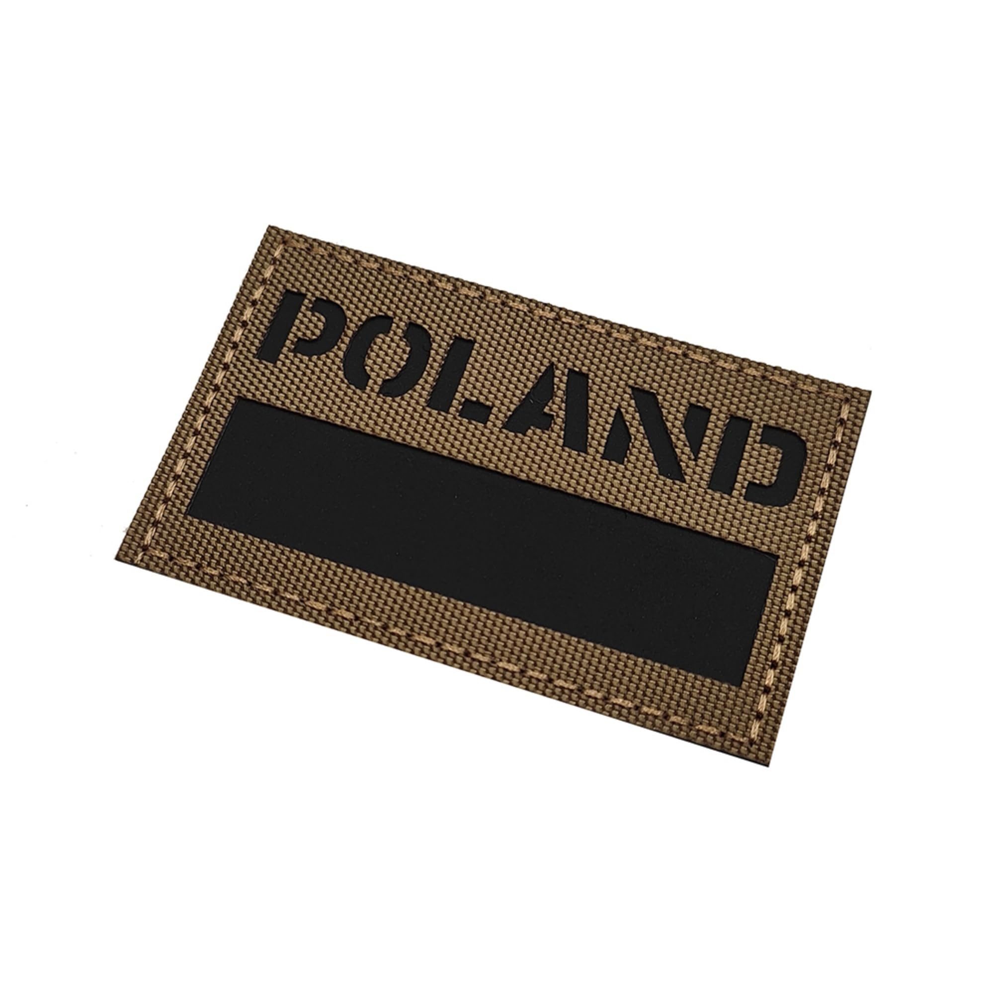 ODSP Infrared Reflective Poland Flag Patches, Polish Flags Tactical Military Morale Badges Decrotive Appliques, Fastener Hook and Loop Backing, Khaki, 3.15 x 1.97 Inch, 2-Pack - Image 6