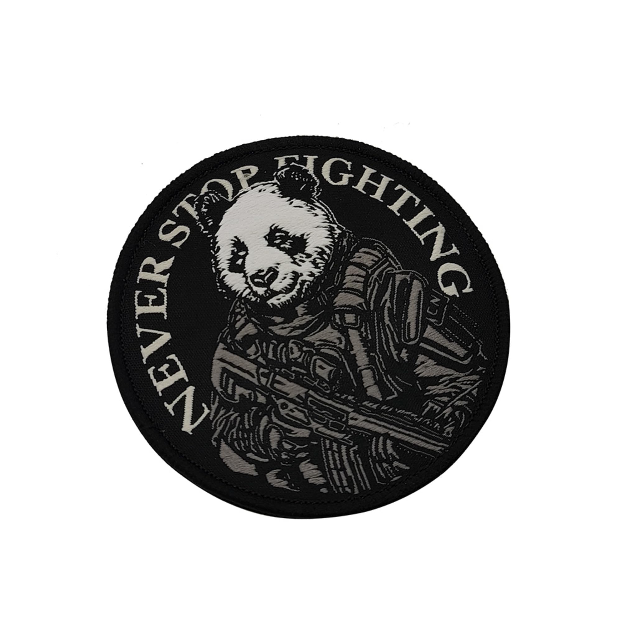 ODSP Military Tactical Morale Patches, Never Stop Fighting Panda Design, Hook and Loop Backing, 3.15 Inch, 2-Pack - Image 5