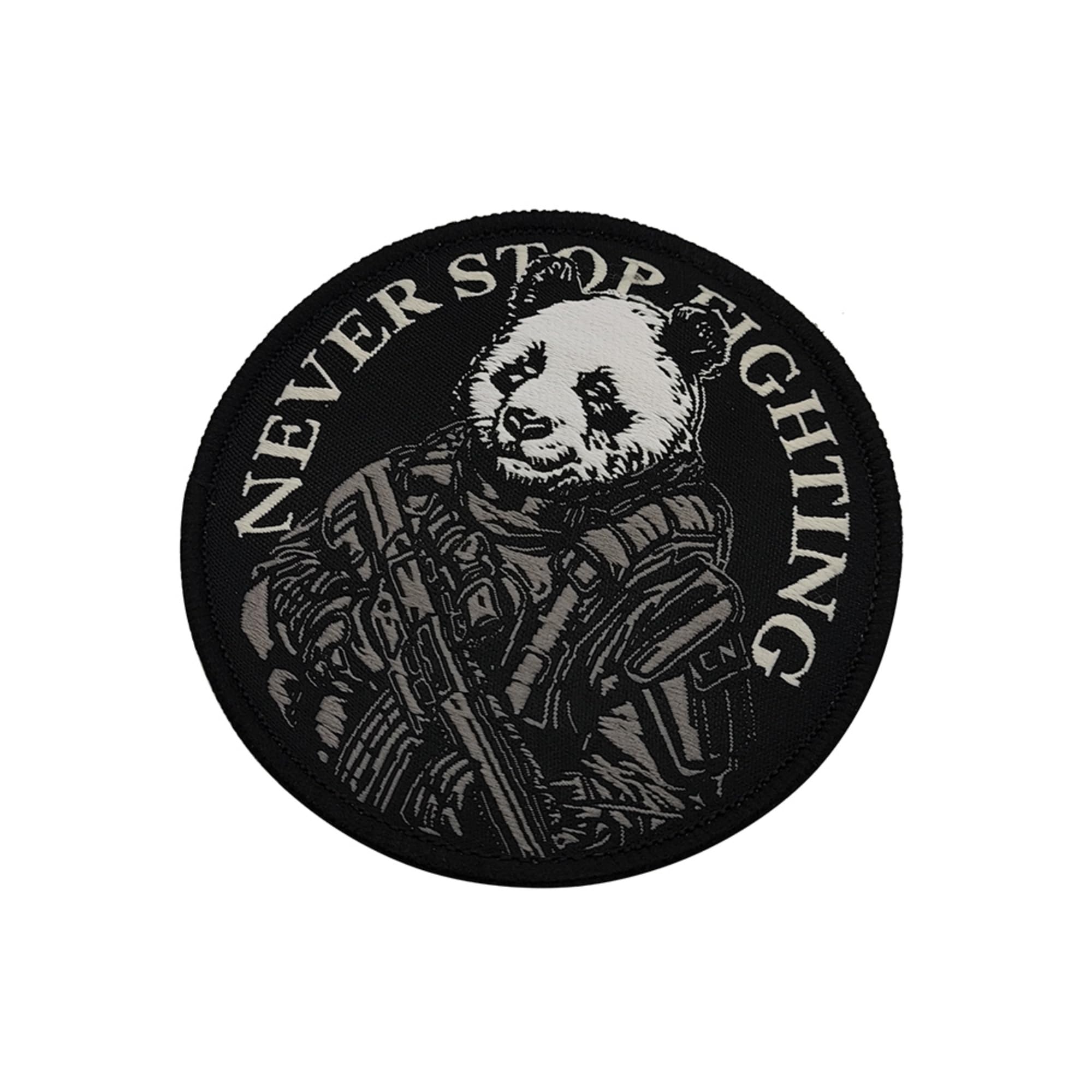 ODSP Military Tactical Morale Patches, Never Stop Fighting Panda Design, Hook and Loop Backing, 3.15 Inch, 2-Pack - Image 6