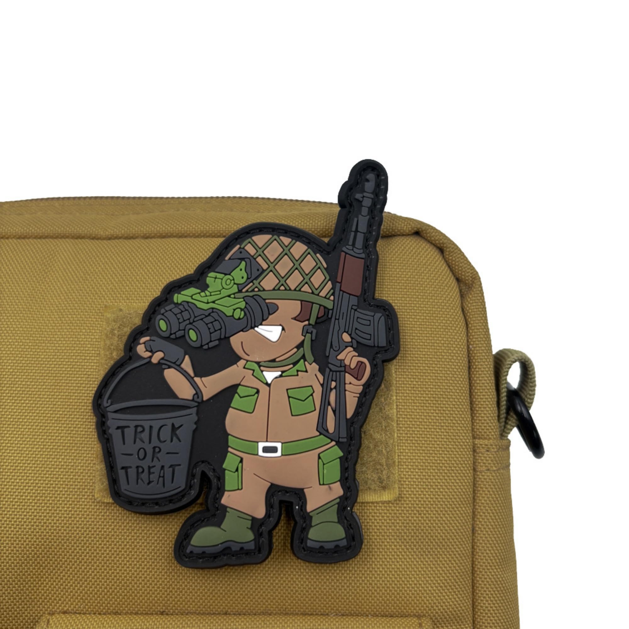 ODSP Military Trick or Treat PVC Morale Patches, 4.13 x 3.15 Inches, Hook and Loop Backing, Set of 2 - Image 4