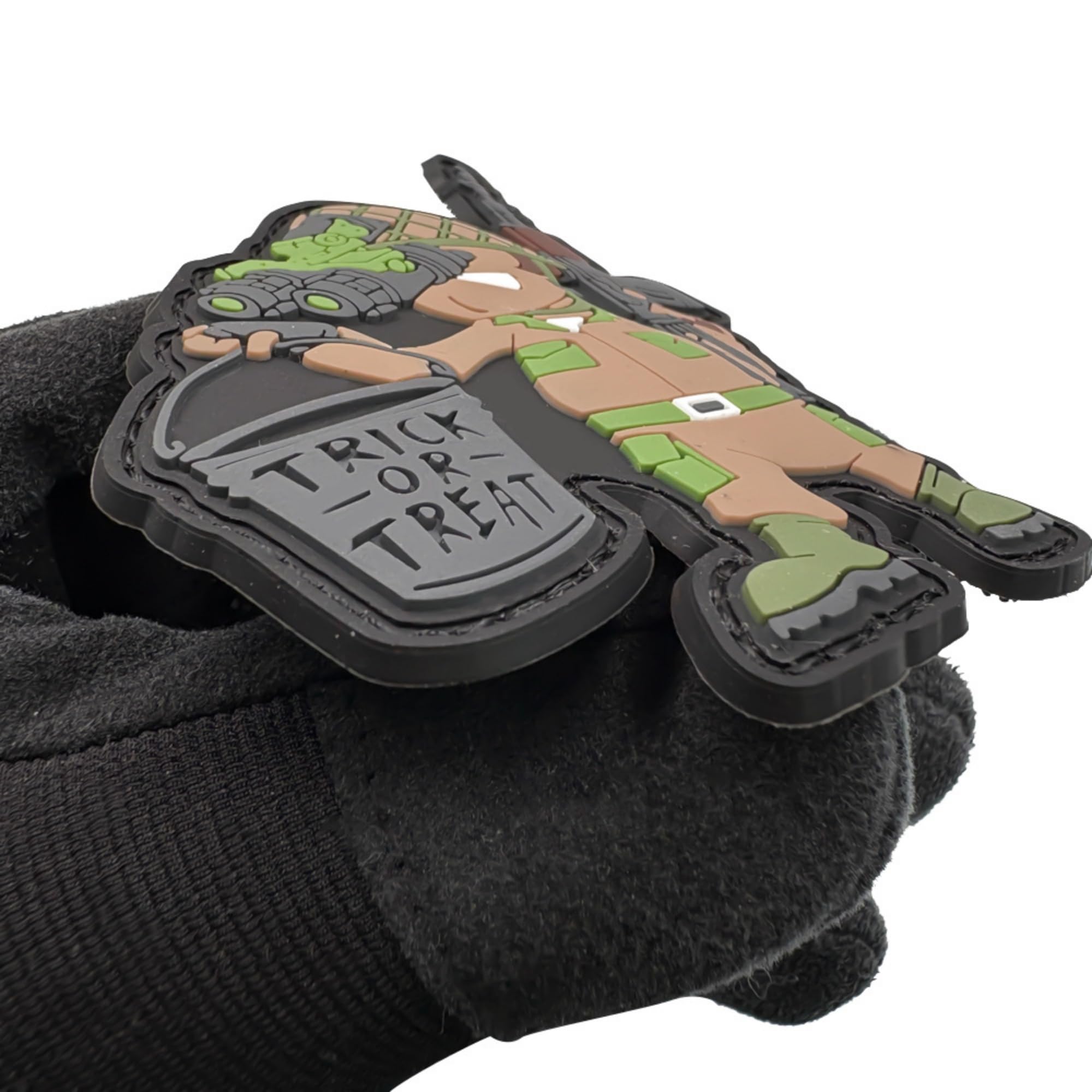 ODSP Military Trick or Treat PVC Morale Patches, 4.13 x 3.15 Inches, Hook and Loop Backing, Set of 2 - Image 6