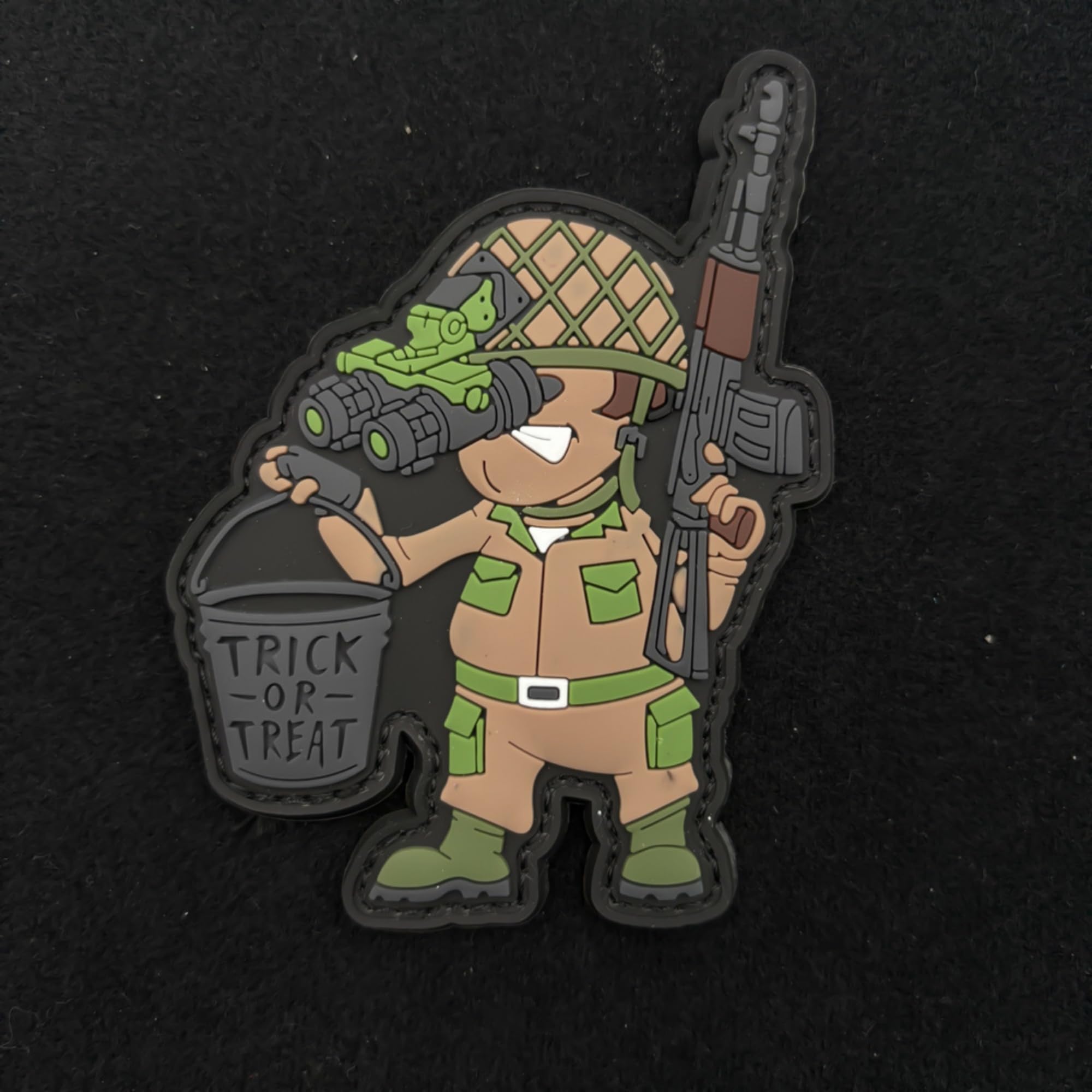 ODSP Military Trick or Treat PVC Morale Patches, 4.13 x 3.15 Inches, Hook and Loop Backing, Set of 2 - Image 7