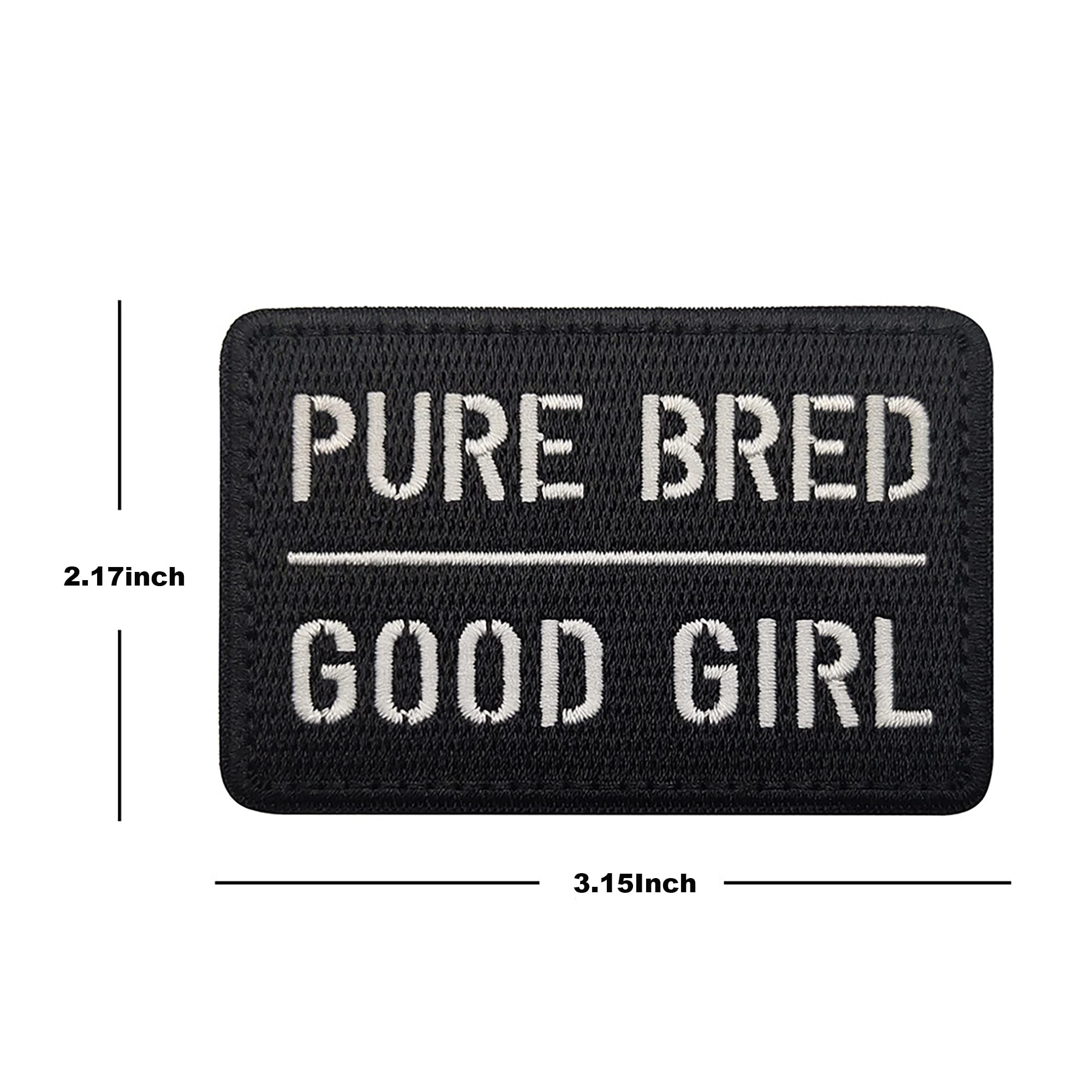 ODSP Purebred Good Girl Embroidered Appliqué Patches Sewing Fabric Funny Applique Patches Tactical Morale Military Emblem Badges - Image 2