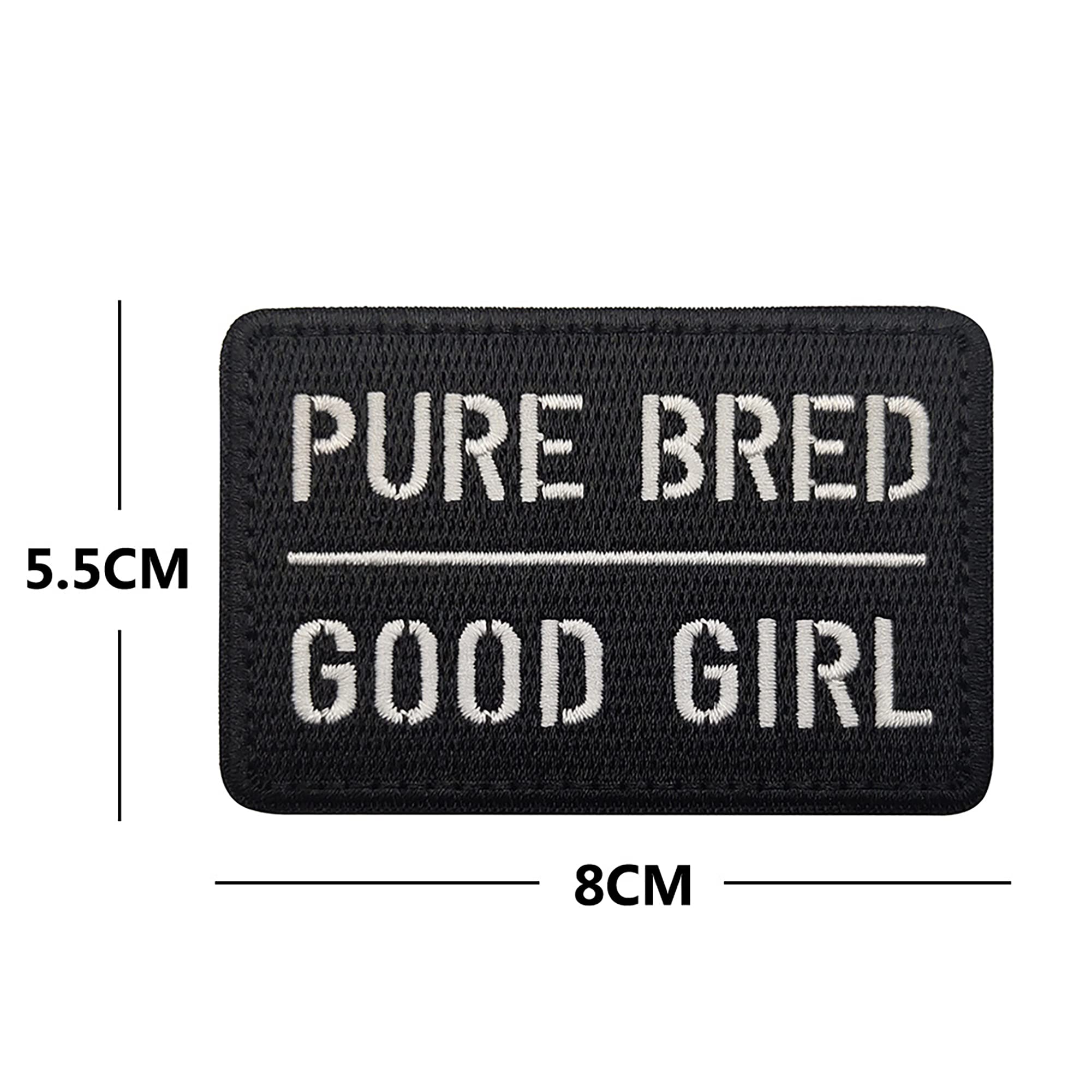 ODSP Purebred Good Girl Embroidered Appliqué Patches Sewing Fabric Funny Applique Patches Tactical Morale Military Emblem Badges - Image 3