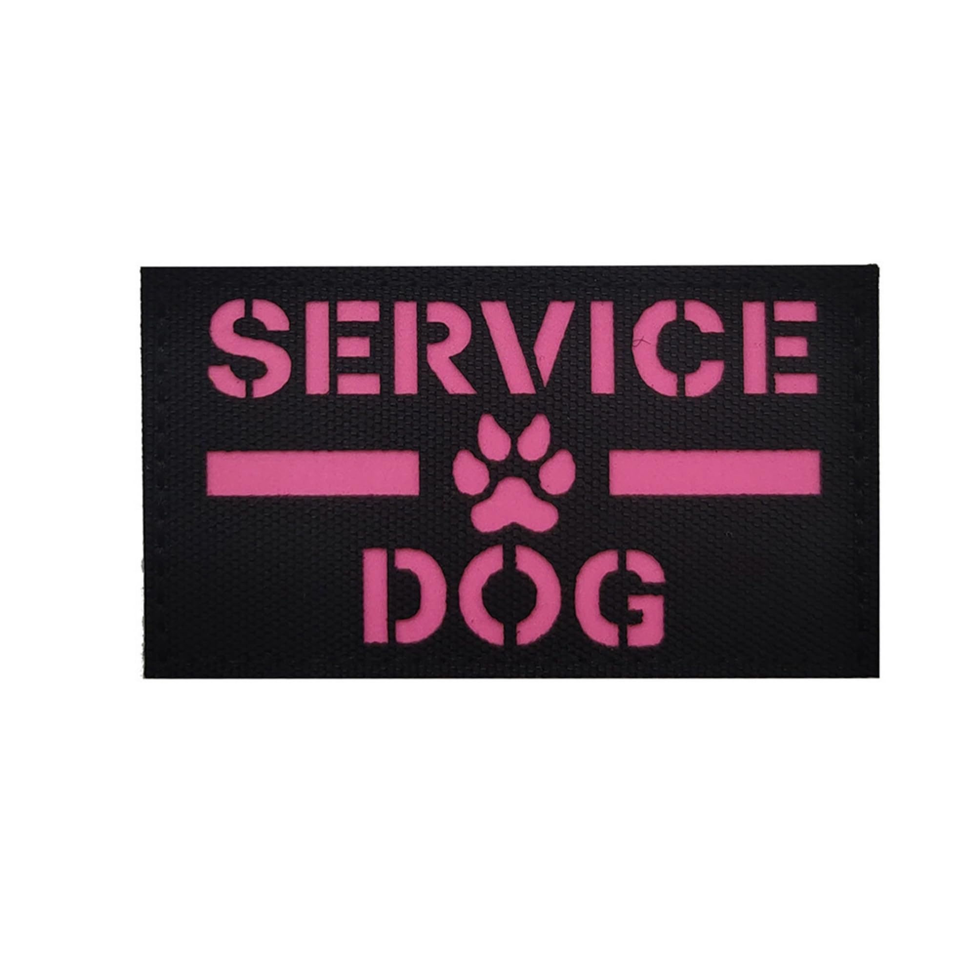 ODSP Service Dog Reflective Patches Decorative Appliques, 3.54 x 1.97 Inch, Glow in Dark, Hook and Loop Backing, Tactical Military Morale Badges, 2 Pack - Image 6