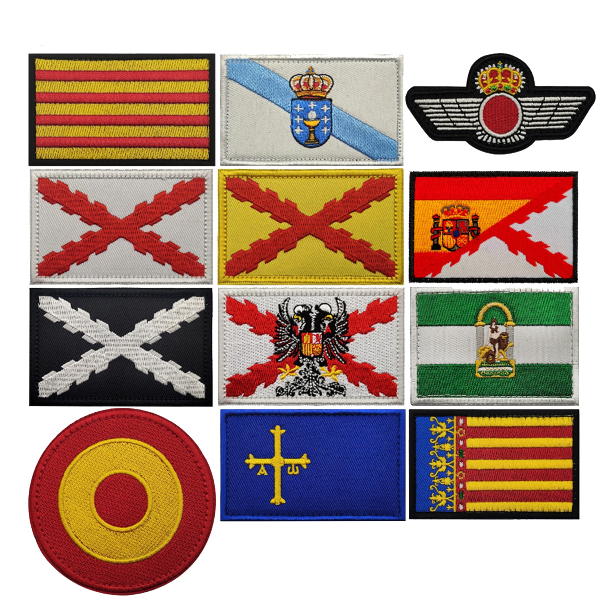 ODSP Spanish Flag Tactical Patches, Spain Flag Fabric Appliques Patch, 3.15 x 1.97 Inches, Hook and Loop Fastener Backing, 2-Pack - Image 7