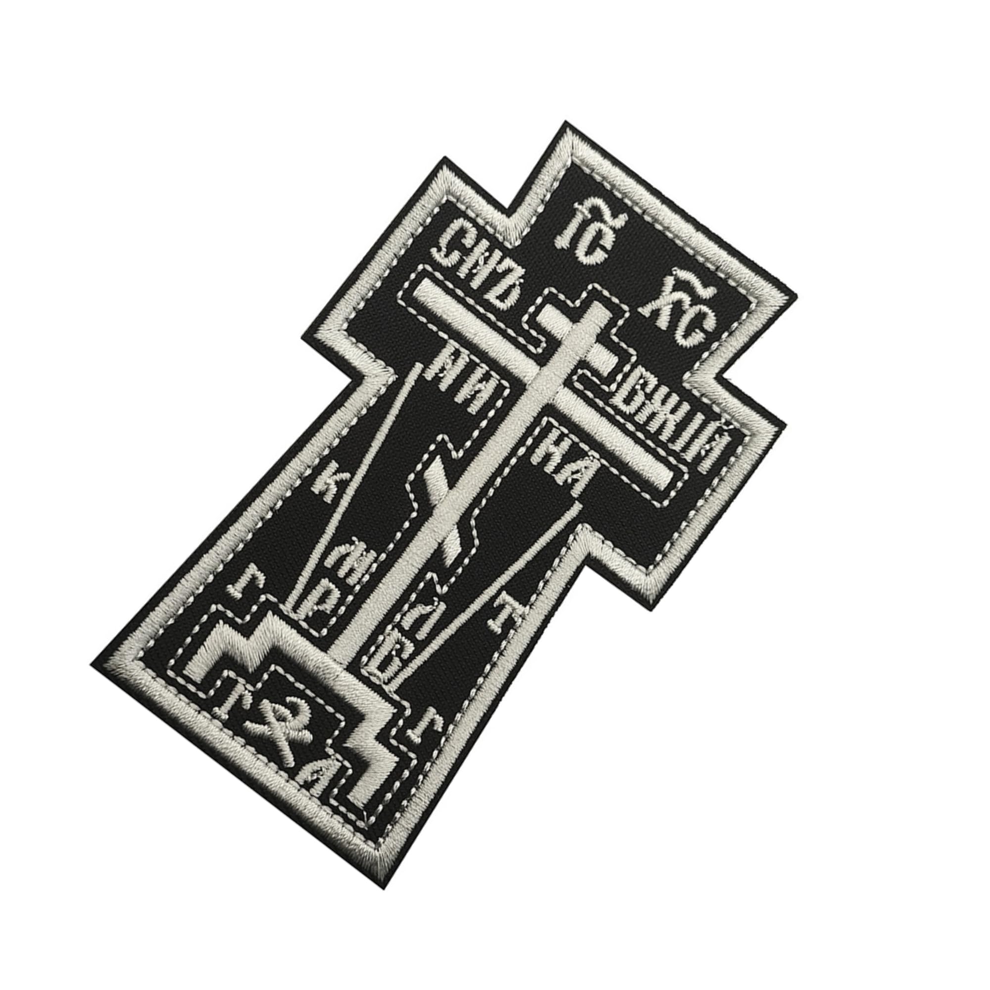 ODSP Tactical Cross Morale Patches, Embroidered Appliques with Hook and Loop Backing, Black and Green, 4-Pack - Image 9