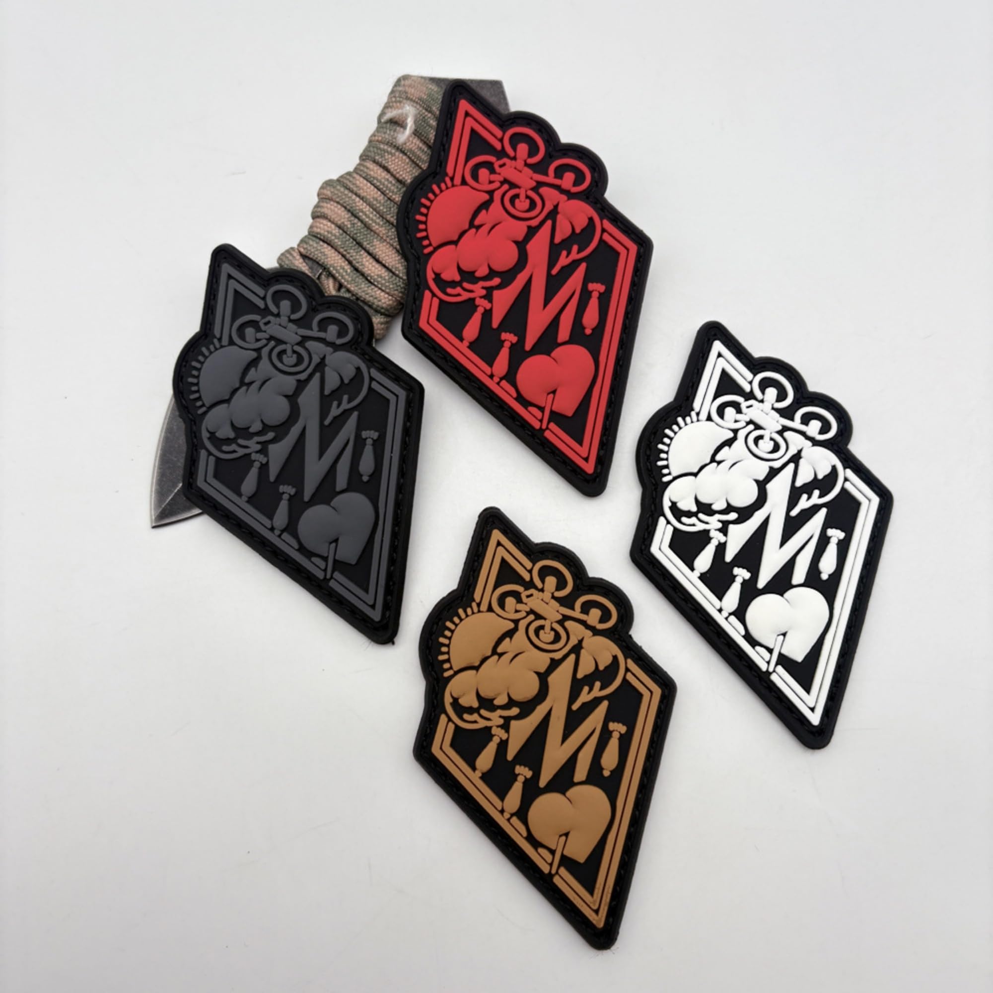 ODSP Tactical Morale PVC Patch, Glow in Dark, 2.28 x 3.74 inches, Hook and Loop Backing, Russian Thunderstorm Design, Black and White - Image 4