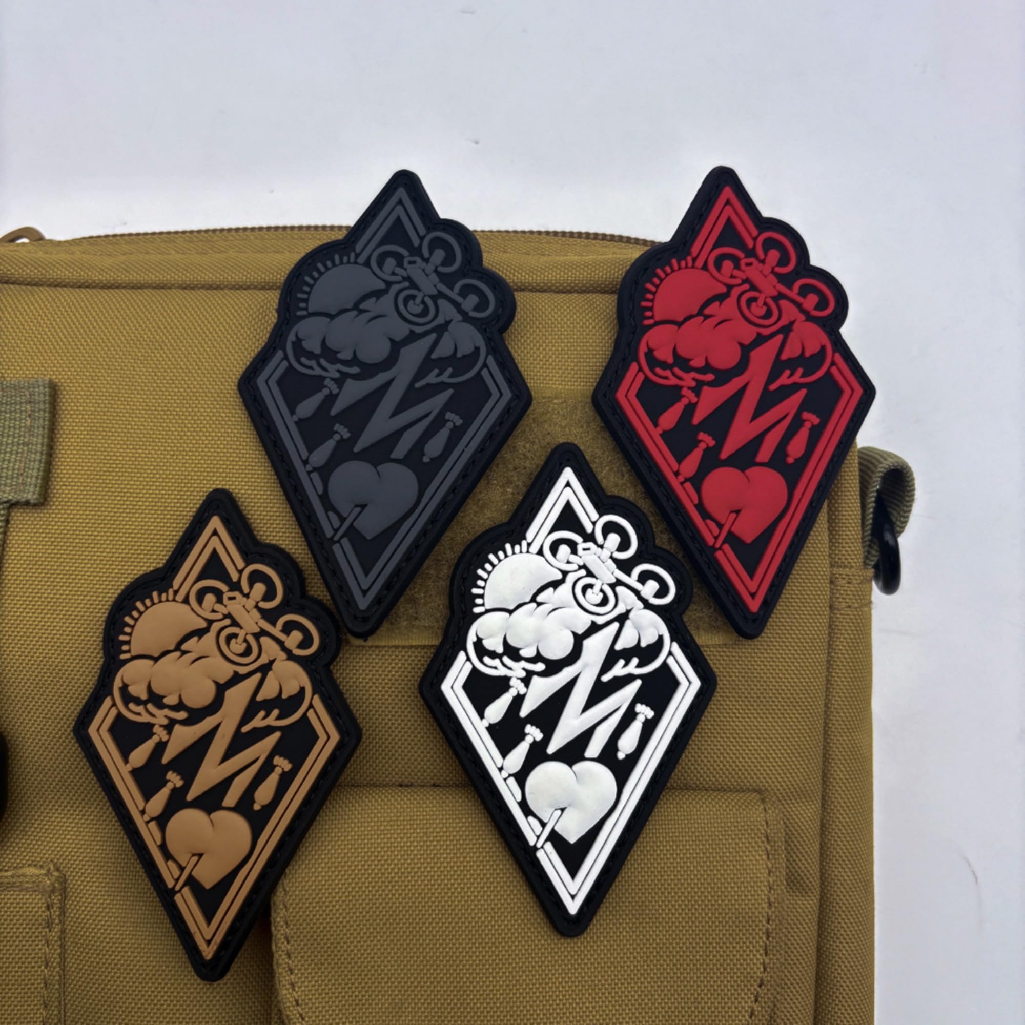ODSP Tactical Morale PVC Patch, Glow in Dark, 2.28 x 3.74 inches, Hook and Loop Backing, Russian Thunderstorm Design, Black and White - Image 6