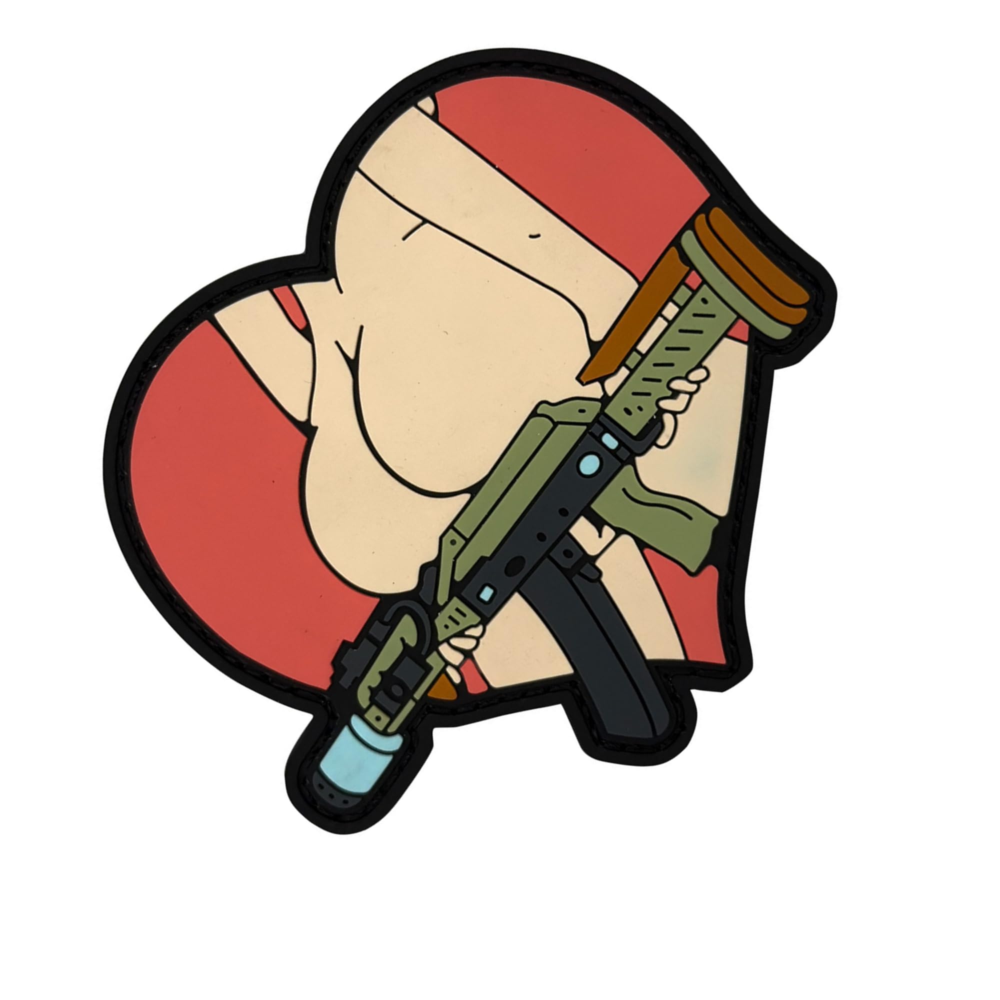 ODSP Tactical Morale PVC Patch, Sexy Women Anime Character Design, Hook and Loop Backing, 3.54 x 3.15 inches, Multicolor - Image 6