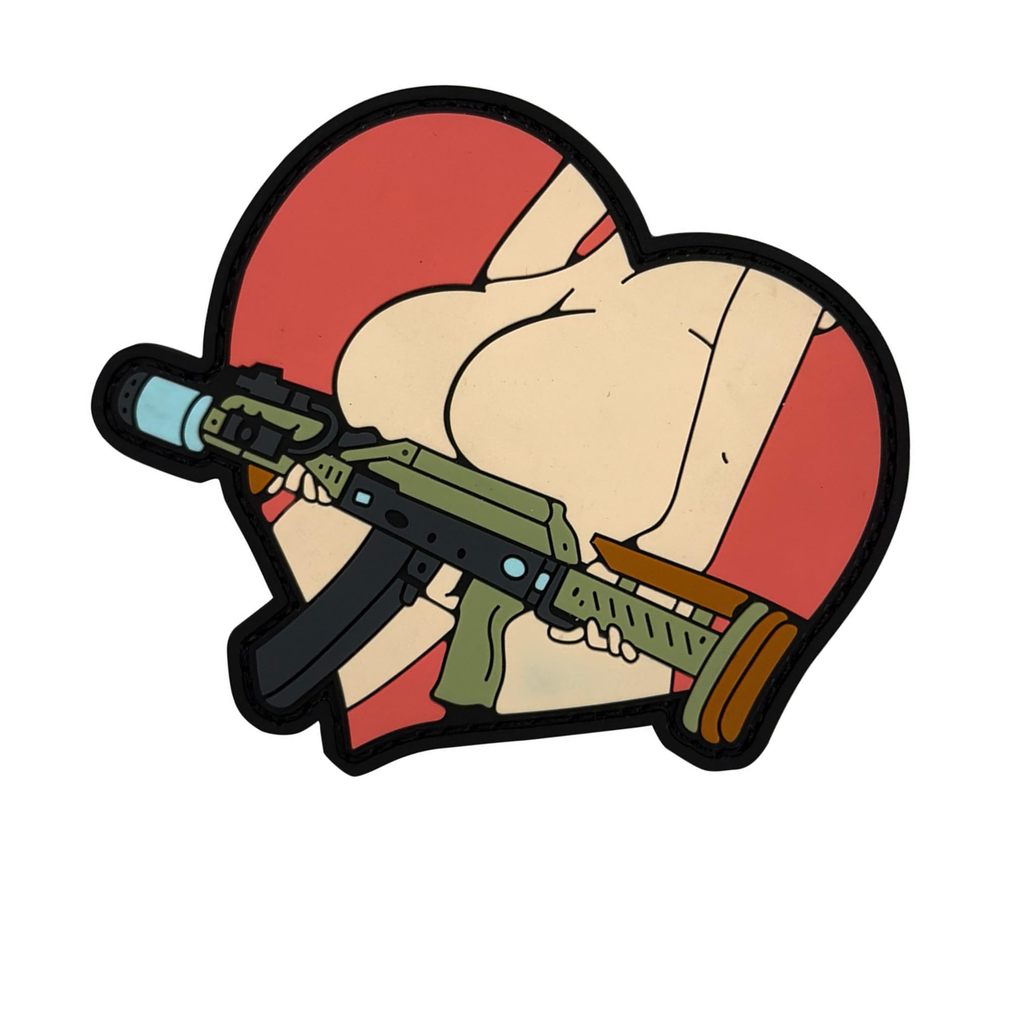 ODSP Tactical Morale PVC Patch, Sexy Women Anime Character Design, Hook and Loop Backing, 3.54 x 3.15 inches, Multicolor - Image 7